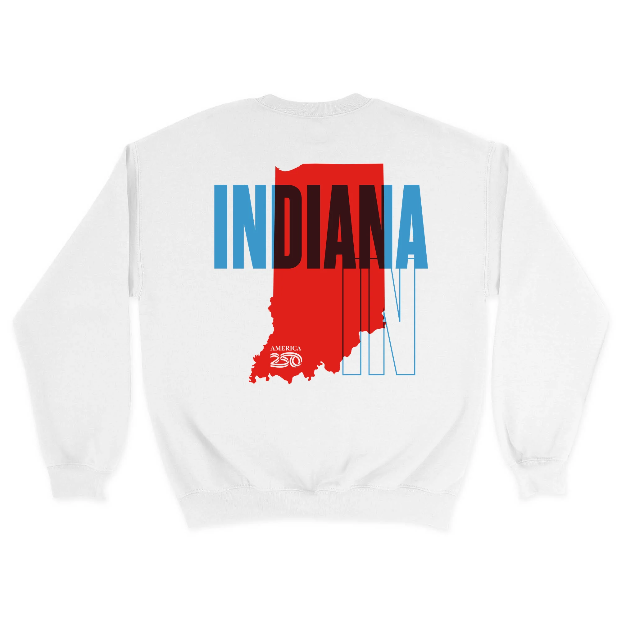 Official America250 Indiana Unisex Crewneck Sweatshirt - Image 7