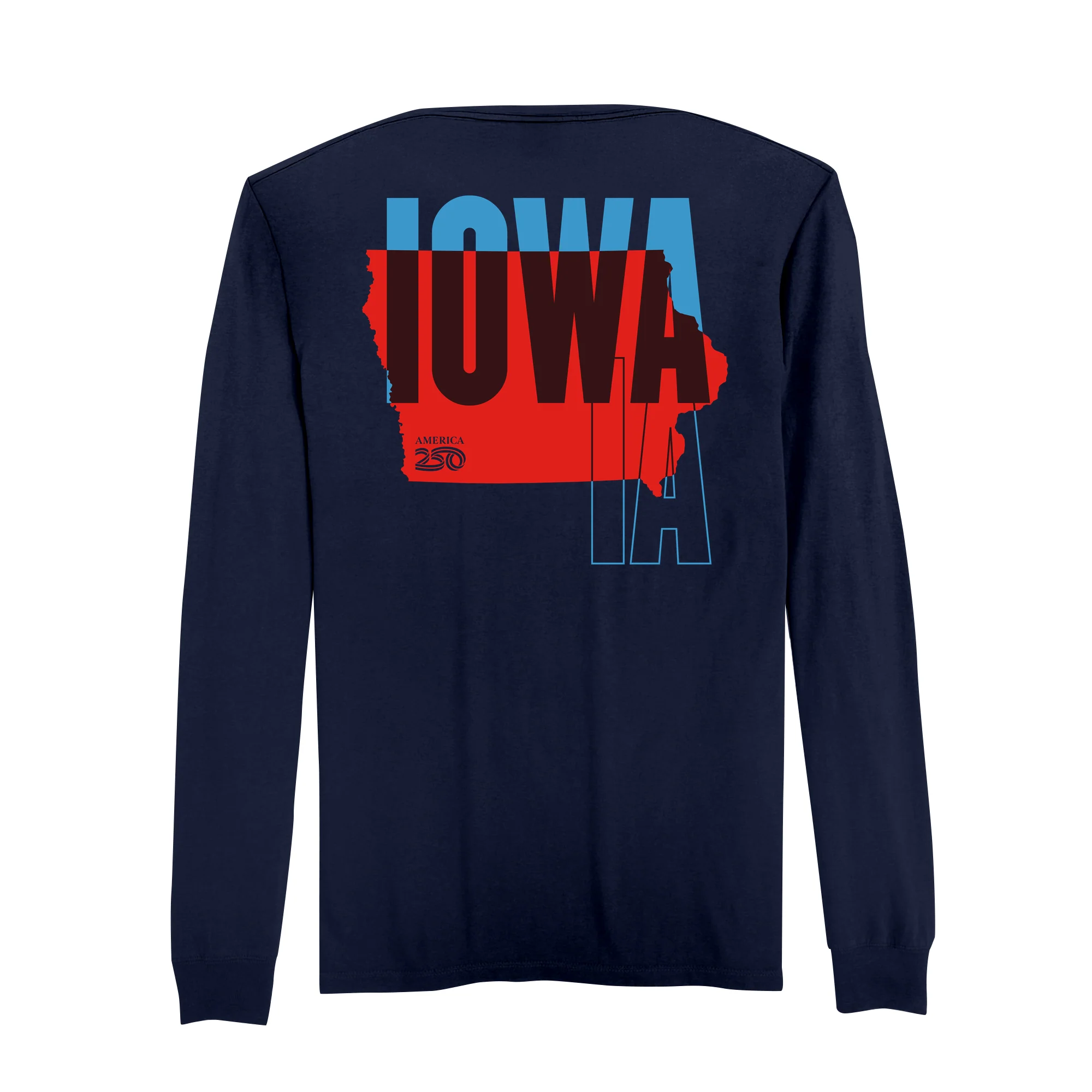 Official America250 Iowa Men's Long Sleeve T-Shirt