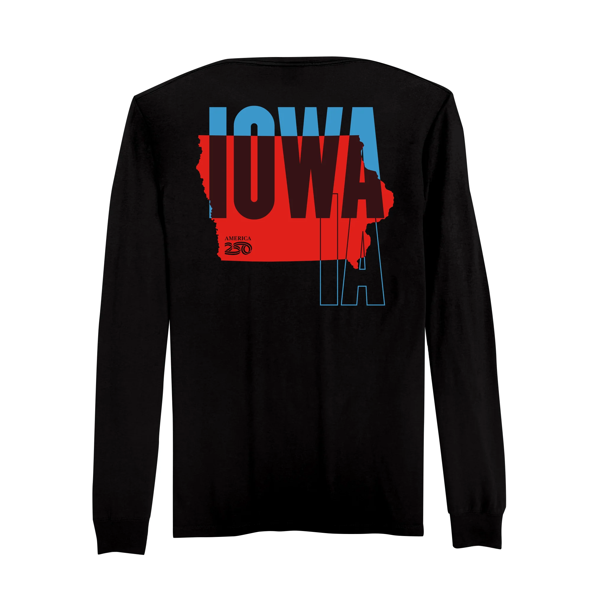 Official America250 Iowa Men's Long Sleeve T-Shirt - Image 5