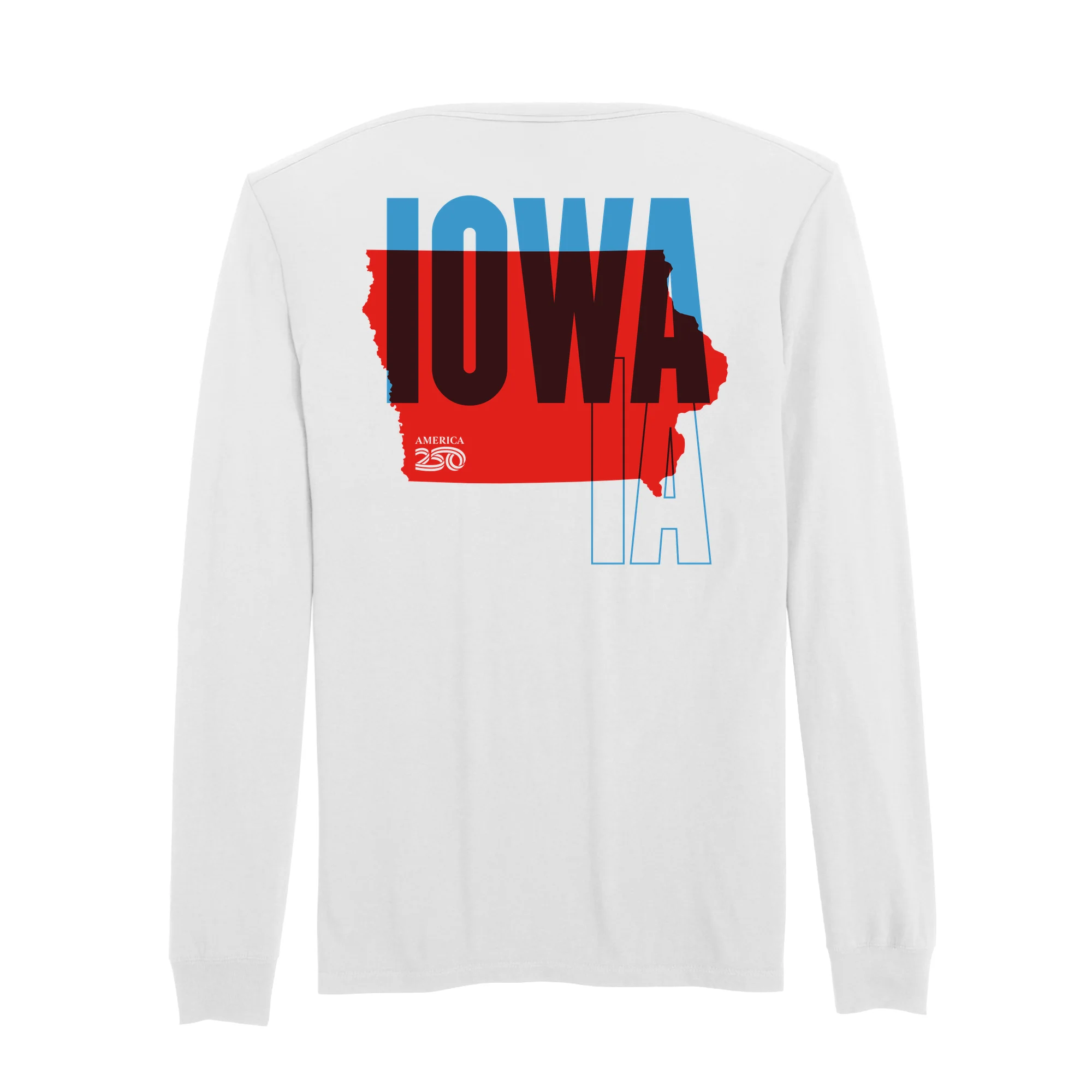 Official America250 Iowa Men's Long Sleeve T-Shirt - Image 7