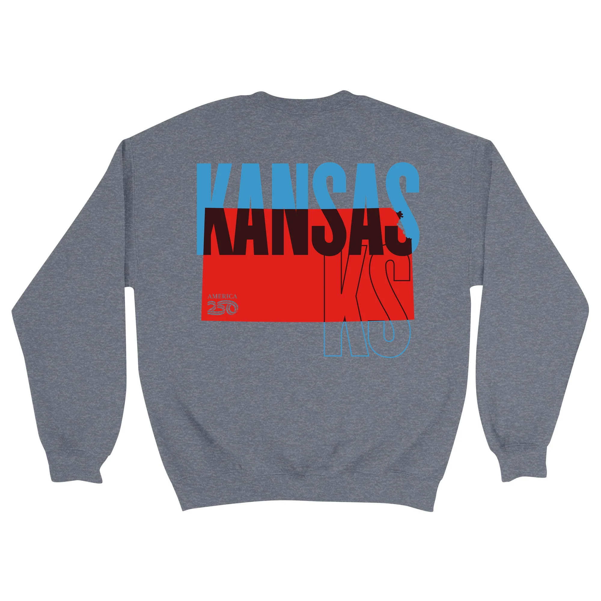 Official America250 Kansas Unisex Crewneck Sweatshirt - Image 3