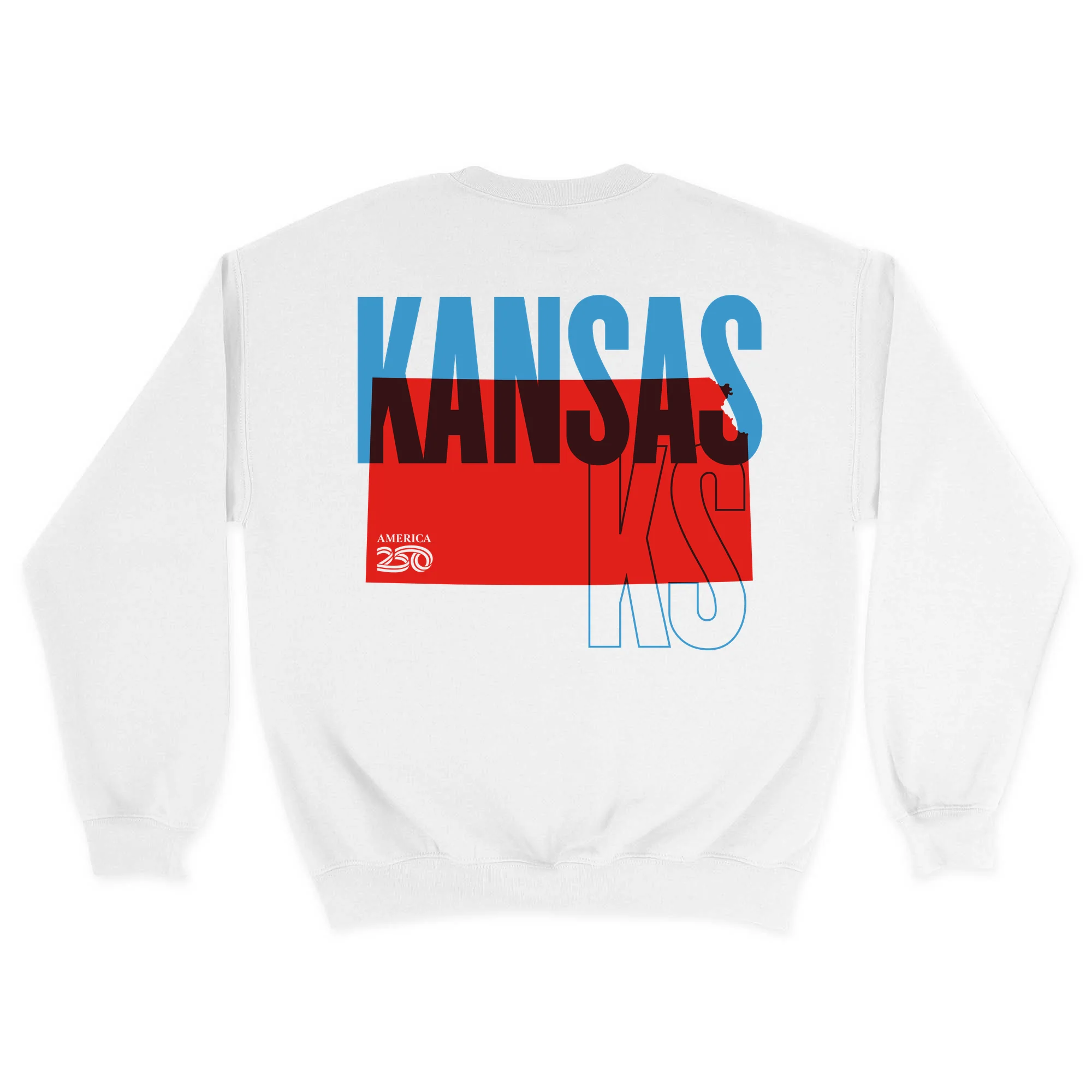 Official America250 Kansas Unisex Crewneck Sweatshirt - Image 7
