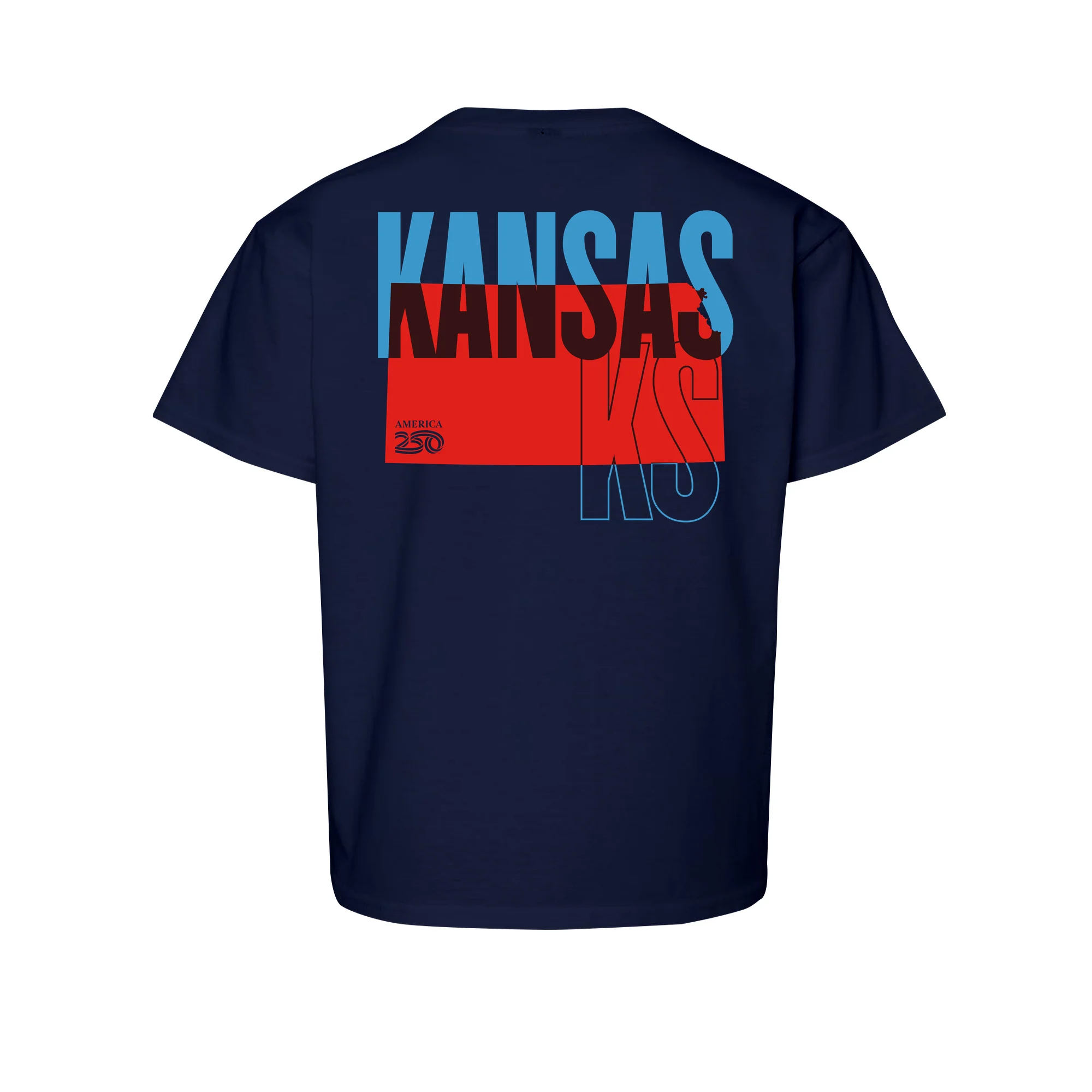 Official America250 Kansas Youth T-Shirt