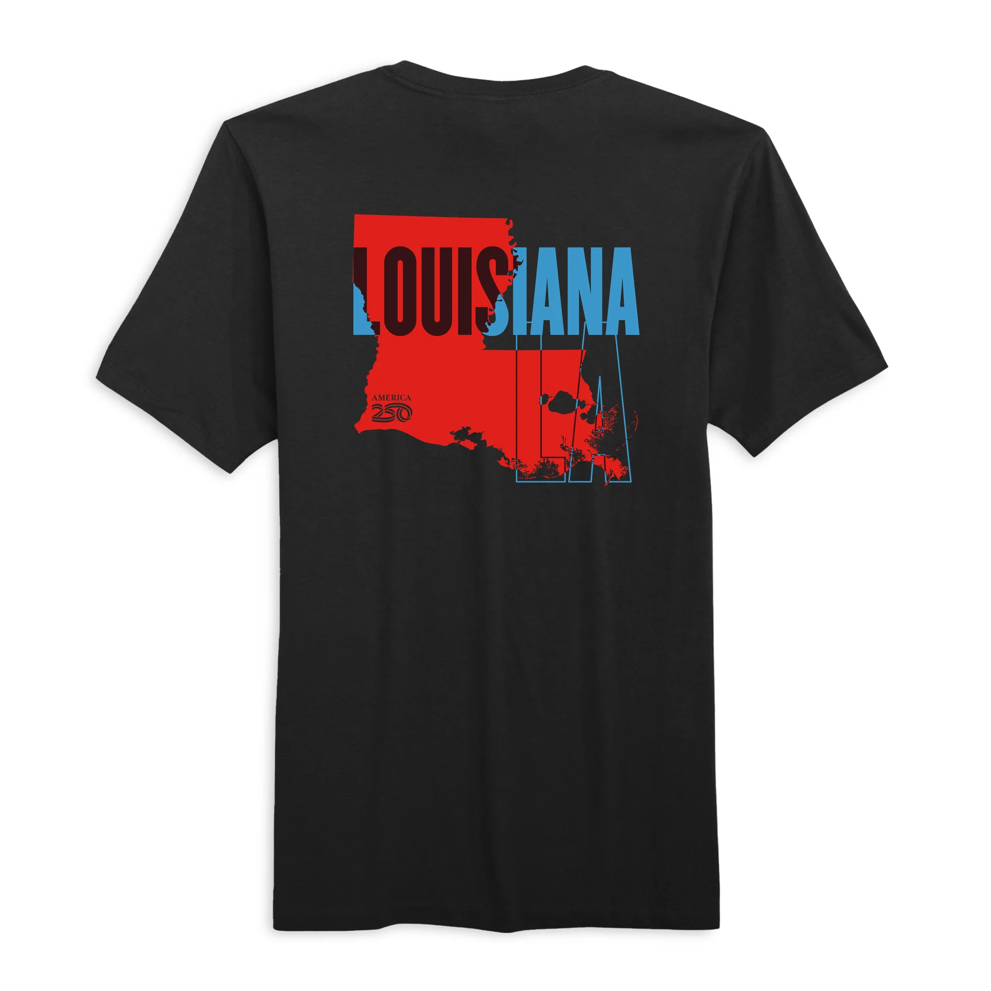 Official America250 Louisiana Men's T-Shirt - Image 3