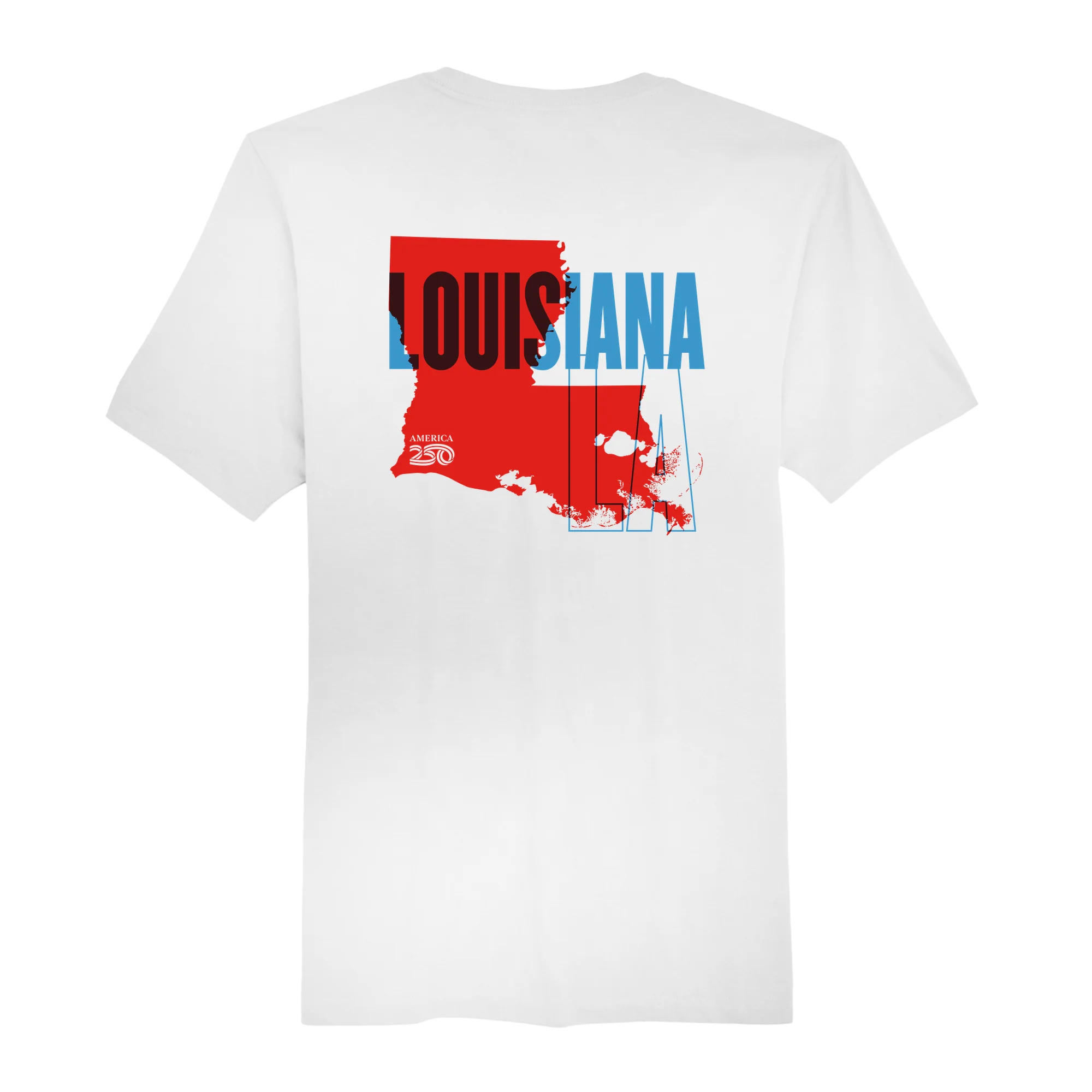Official America250 Louisiana Men's T-Shirt - Image 5