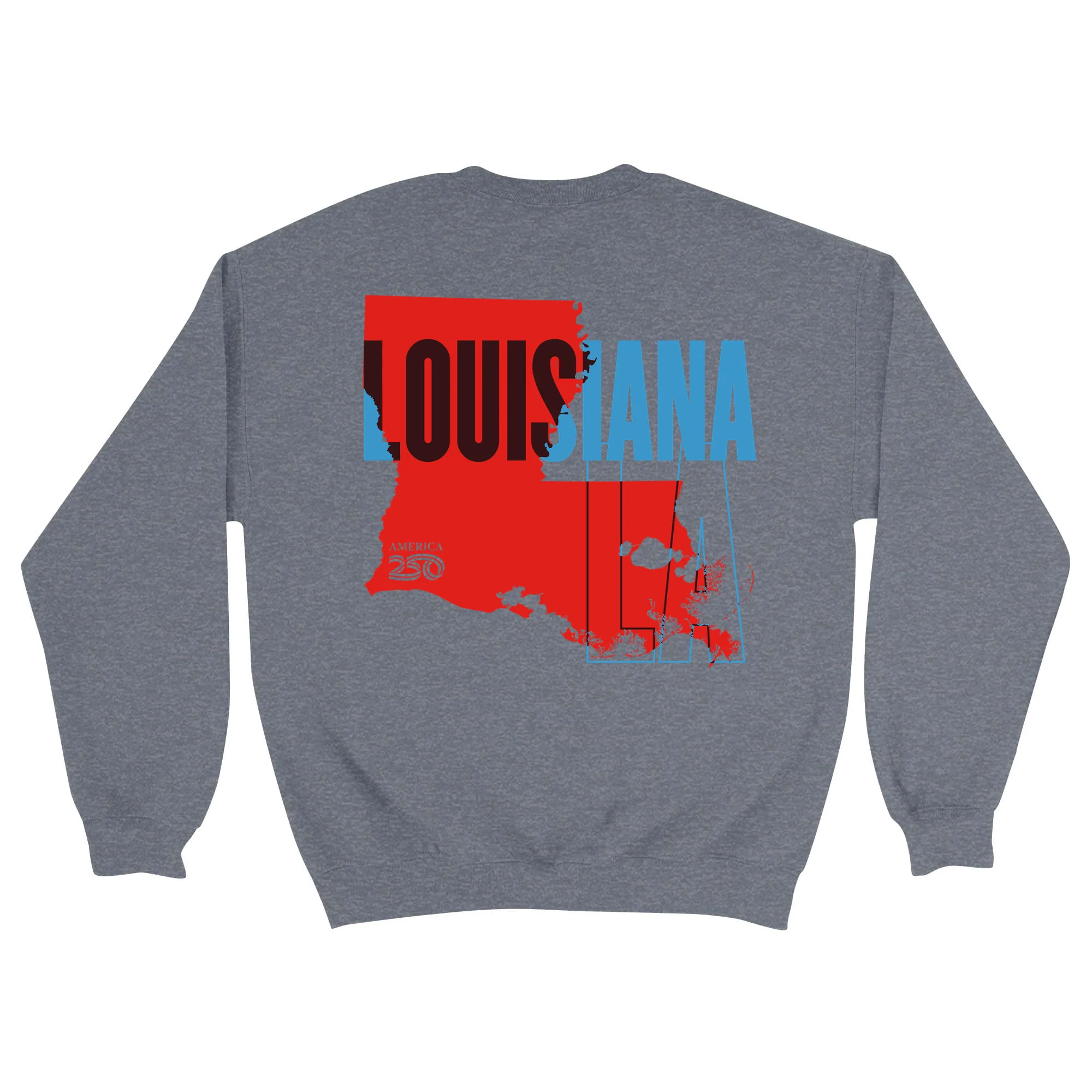 Official America250 Louisiana Unisex Crewneck Sweatshirt - Image 3