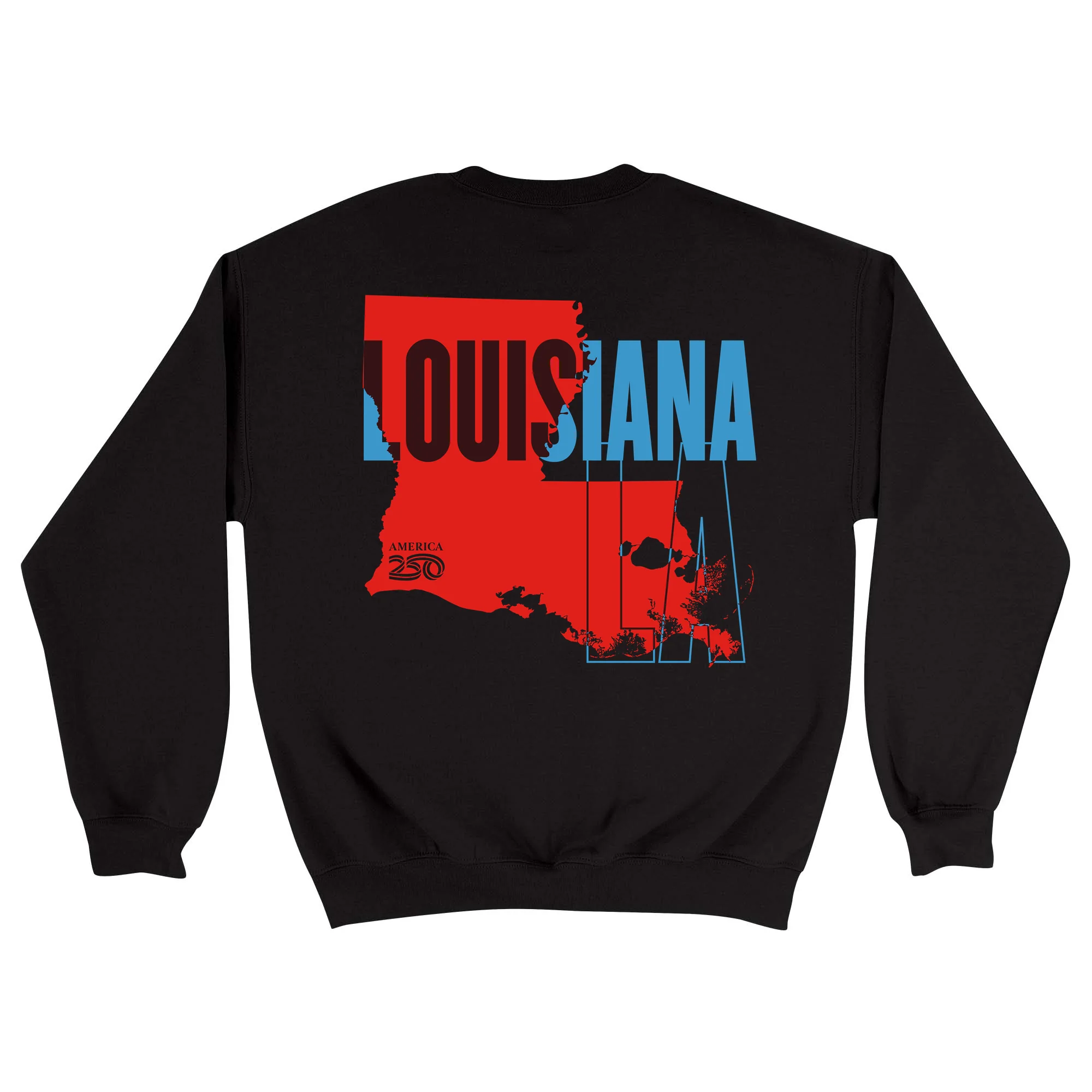Official America250 Louisiana Unisex Crewneck Sweatshirt - Image 5