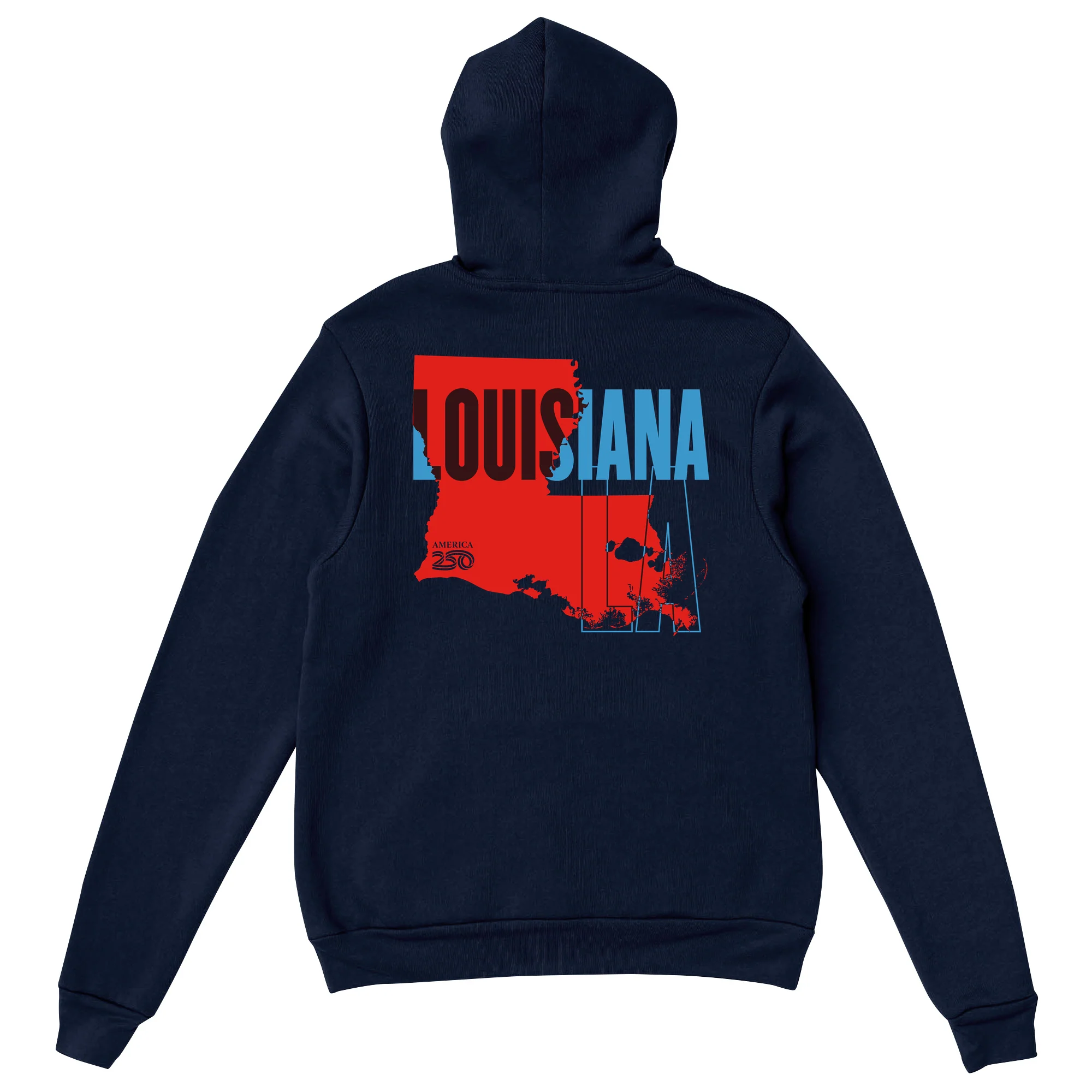 Official America250 Louisiana Unisex Hoodie