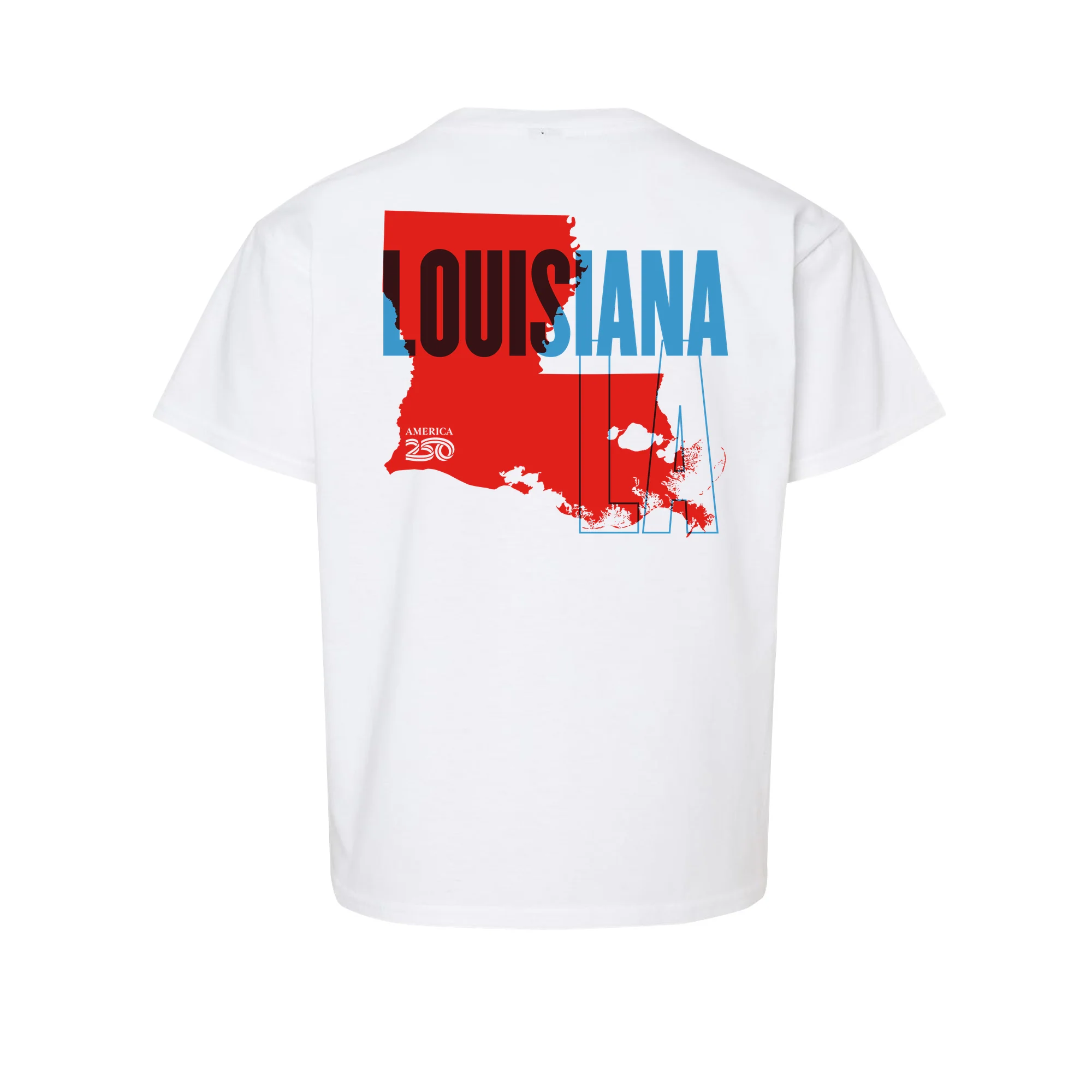 Official America250 Louisiana Youth T-Shirt - Image 3