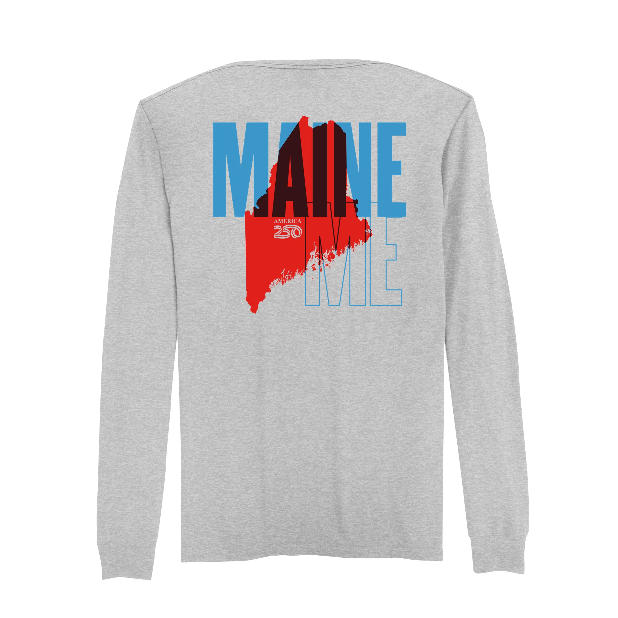 Official America250 Maine Men's Long Sleeve T-Shirt - Image 3