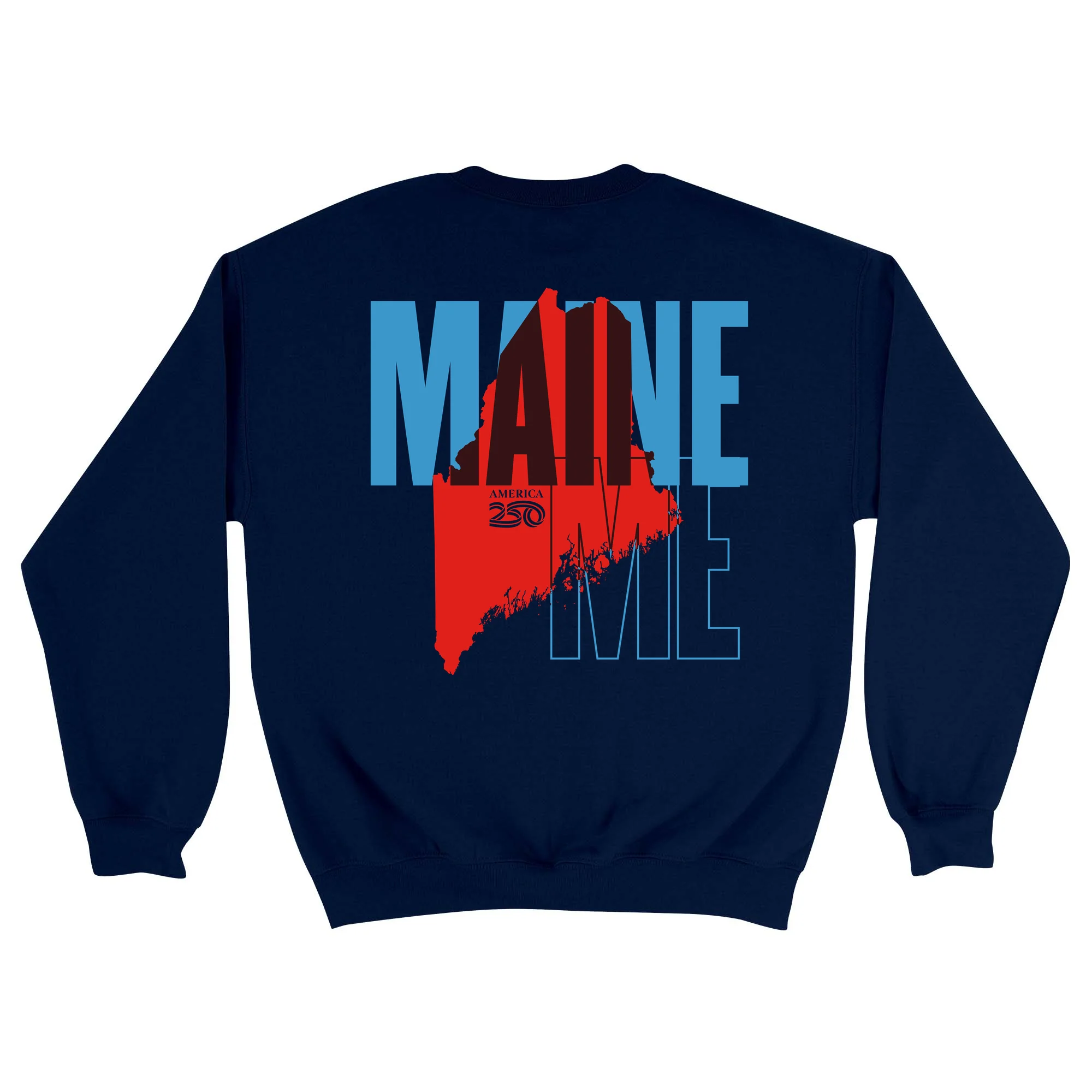 Official America250 Maine Unisex Crewneck Sweatshirt
