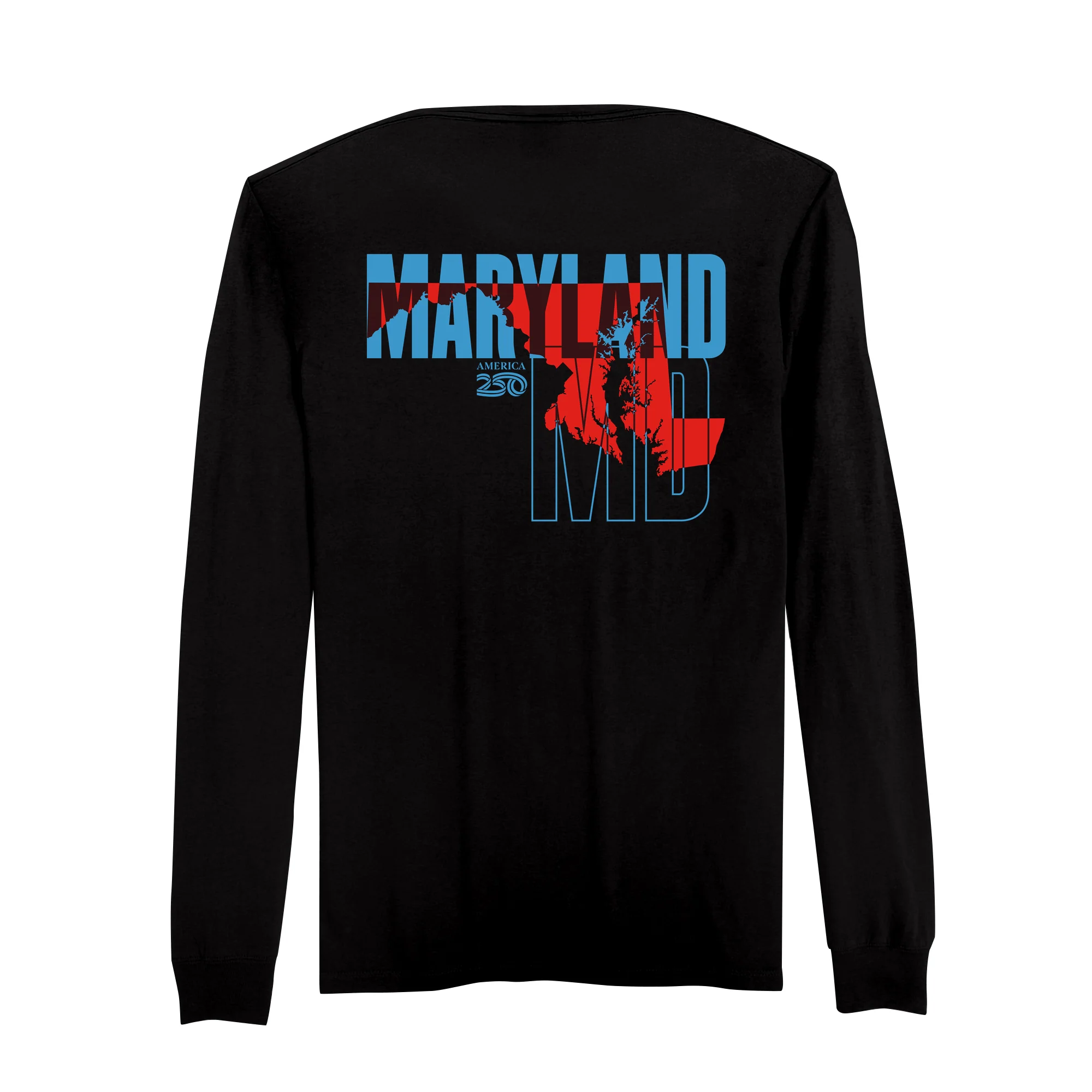 Official America250 Maryland Men's Long Sleeve T-Shirt - Image 5