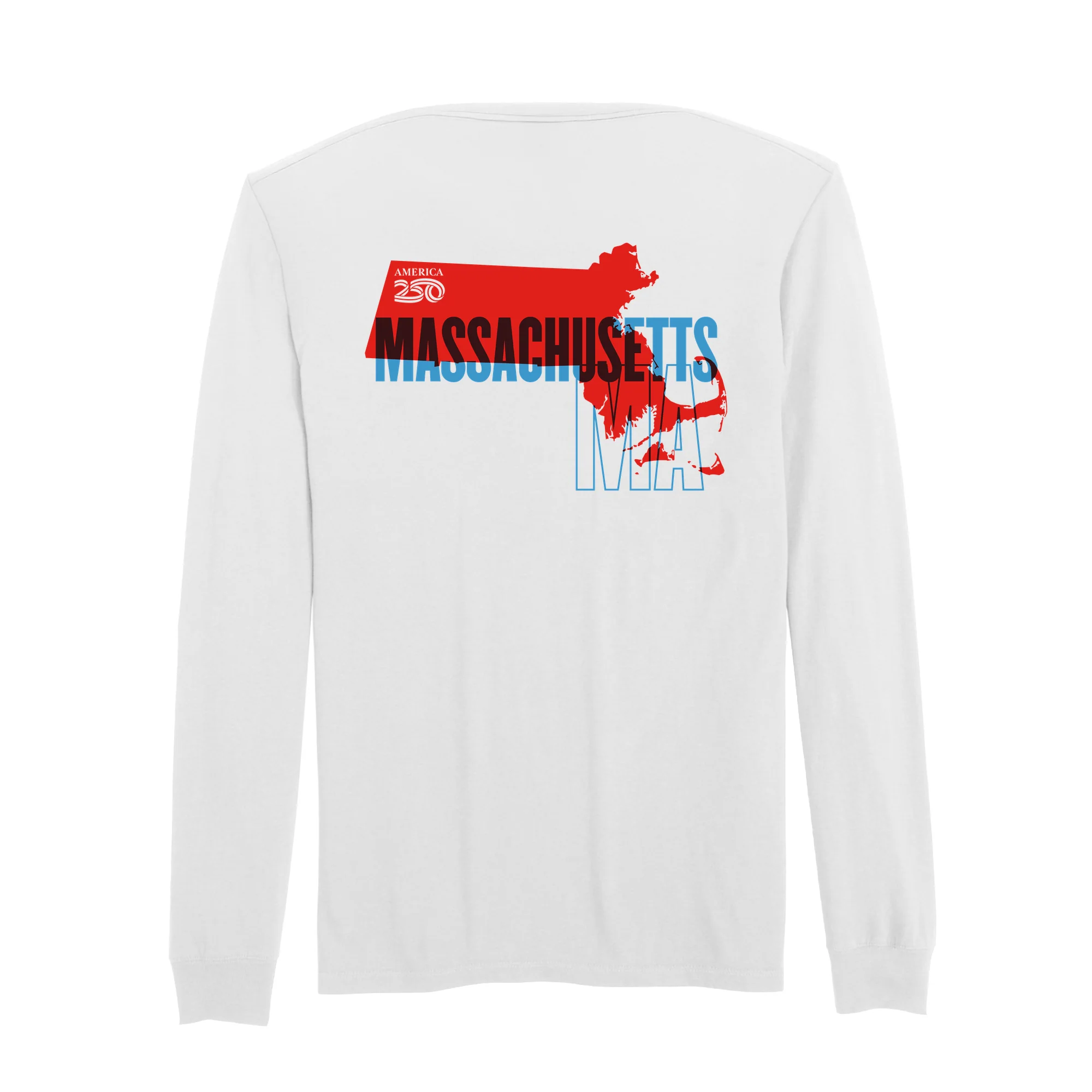 Official America250 Massachusetts Men's Long Sleeve T-Shirt - Image 7