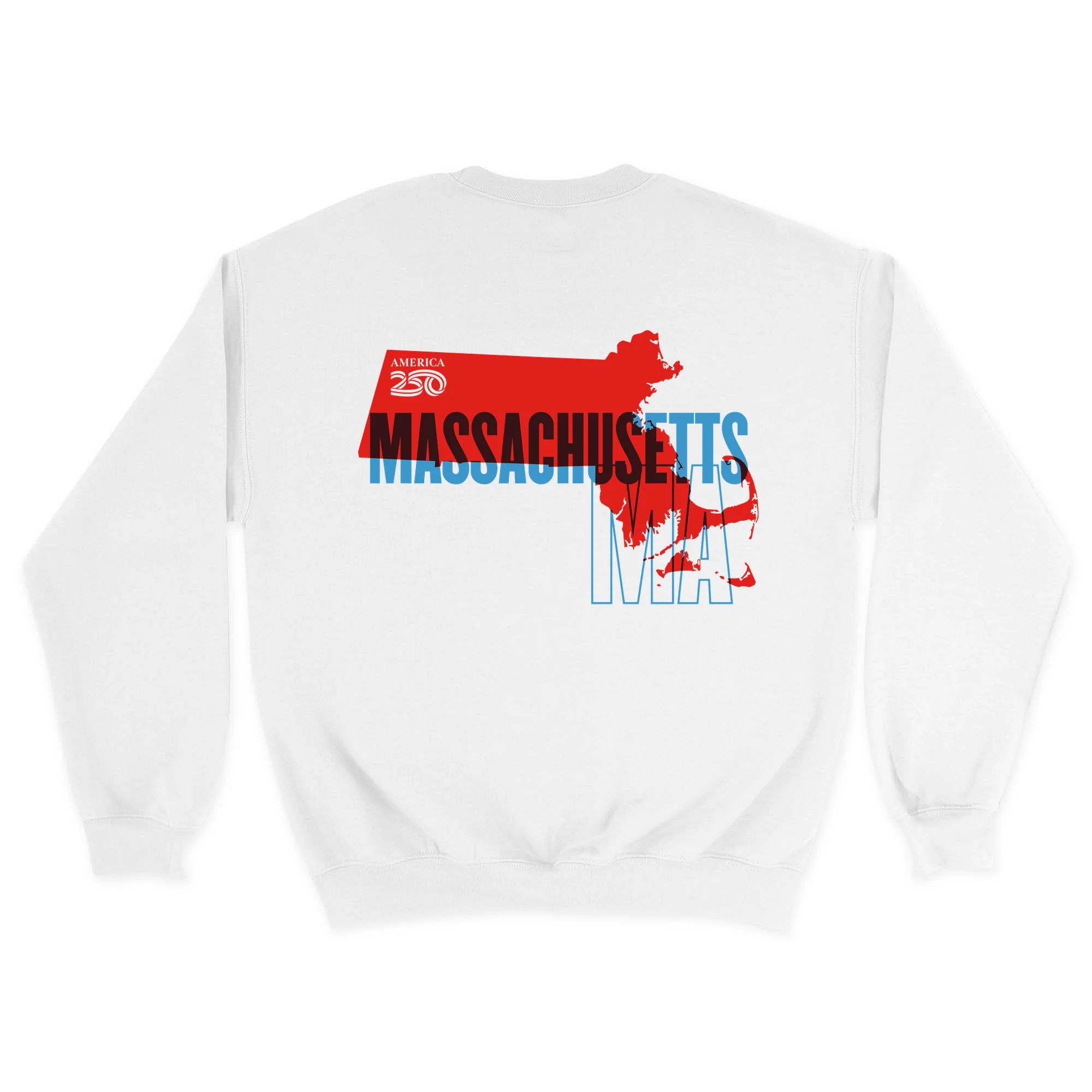 Official America250 Massachusetts Unisex Crewneck Sweatshirt - Image 7