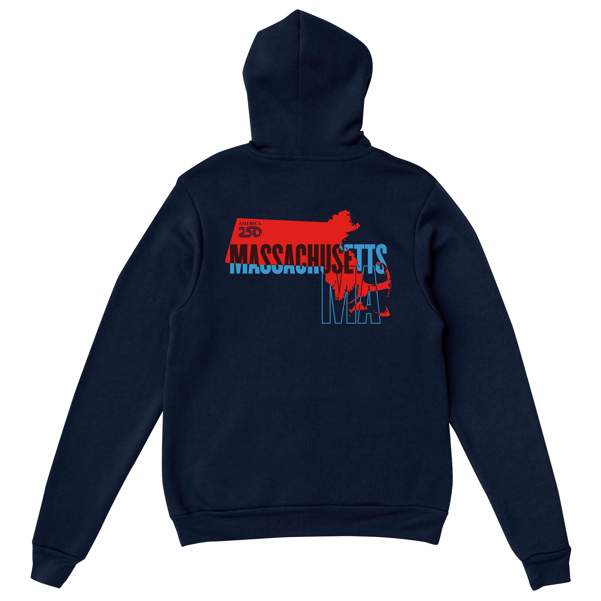 Official America250 Massachusetts Unisex Hoodie