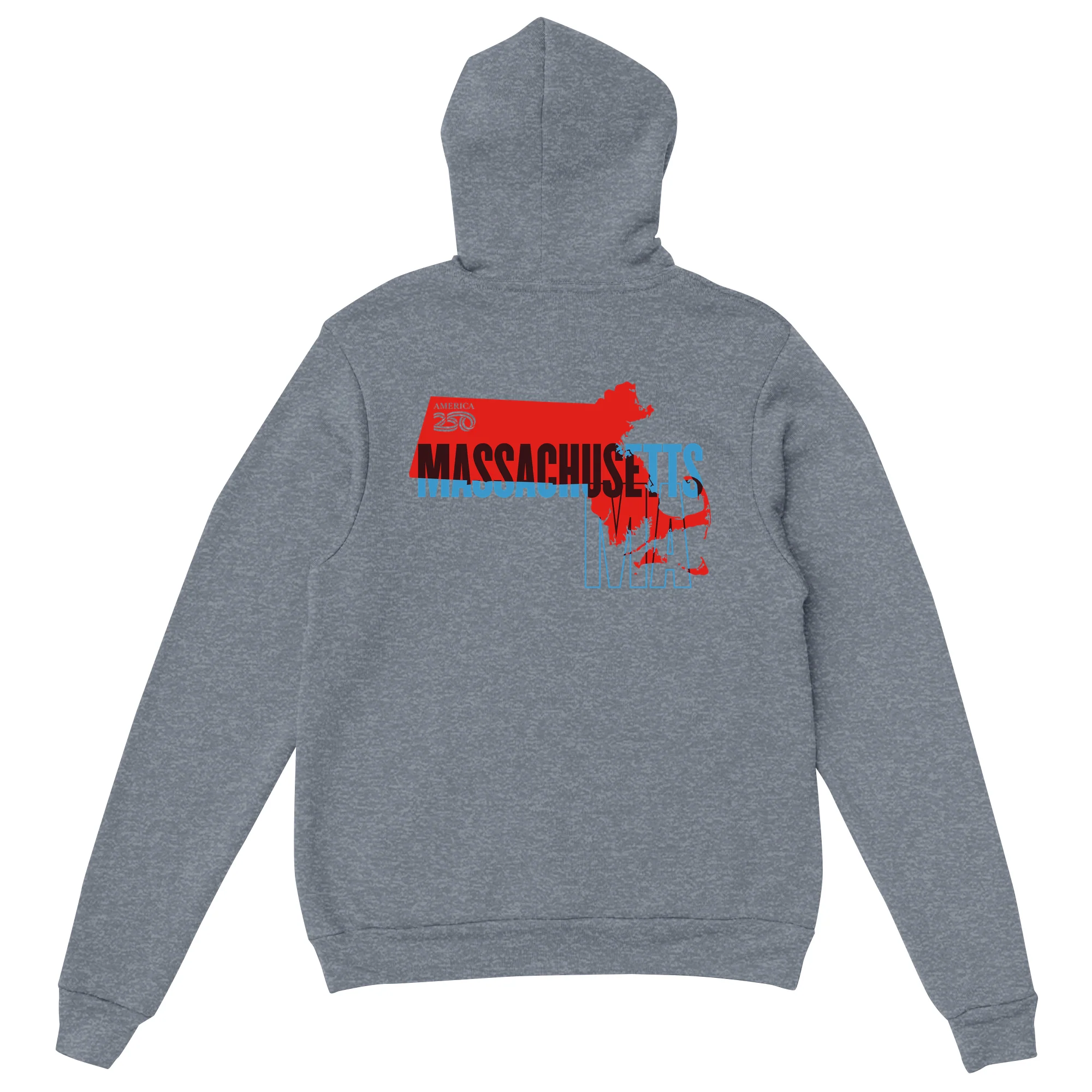 Official America250 Massachusetts Unisex Hoodie - Image 3