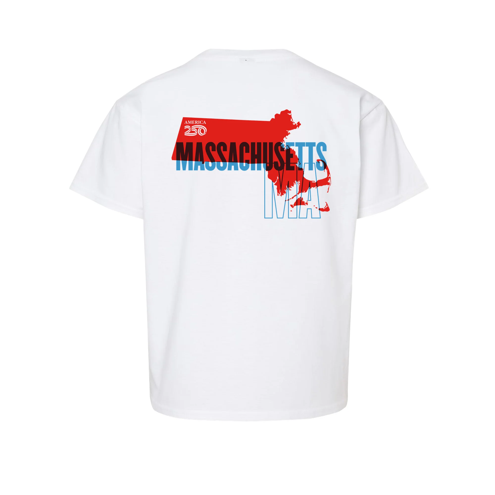 Official America250 Massachusetts Youth T-Shirt - Image 3