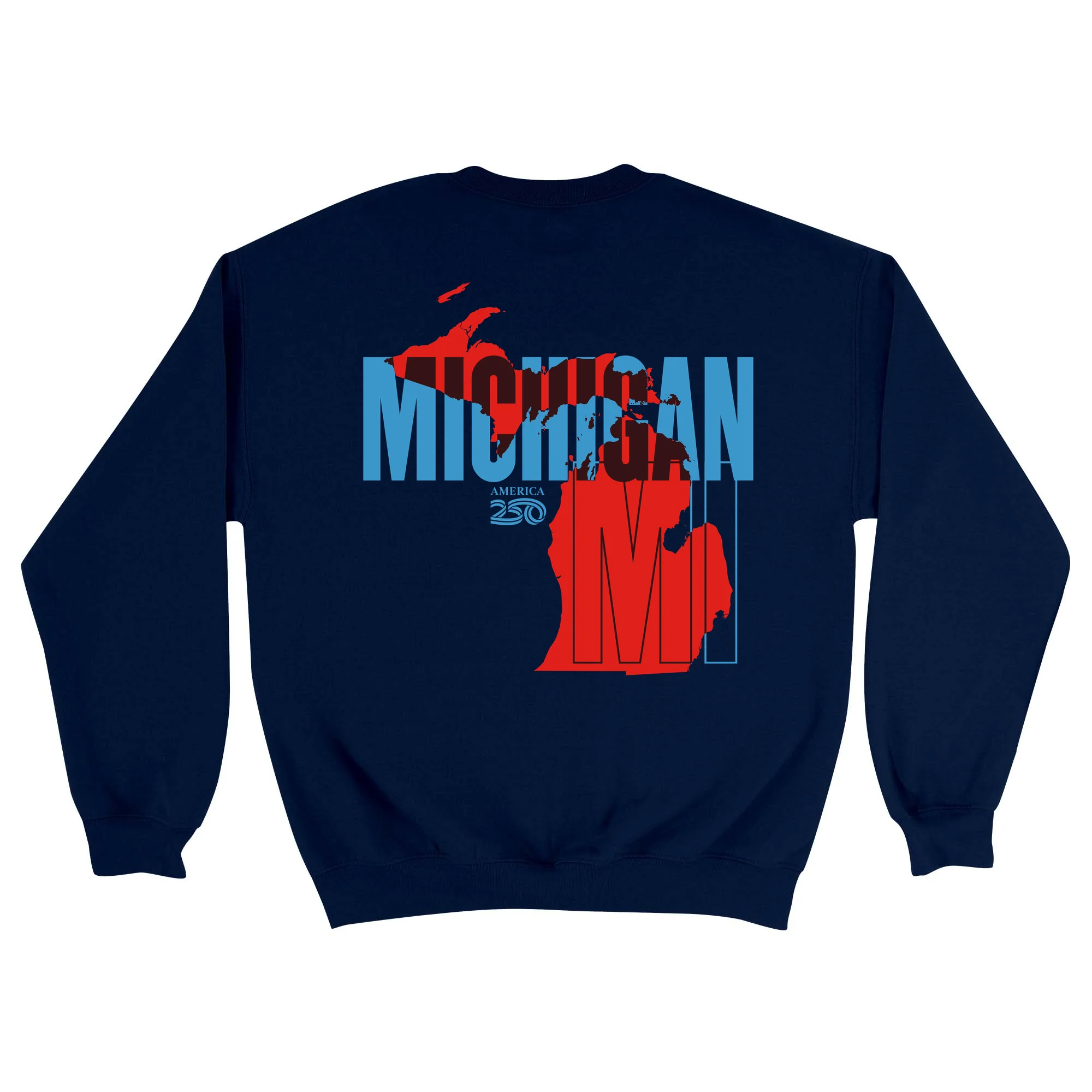 Official America250 Michigan Unisex Crewneck Sweatshirt