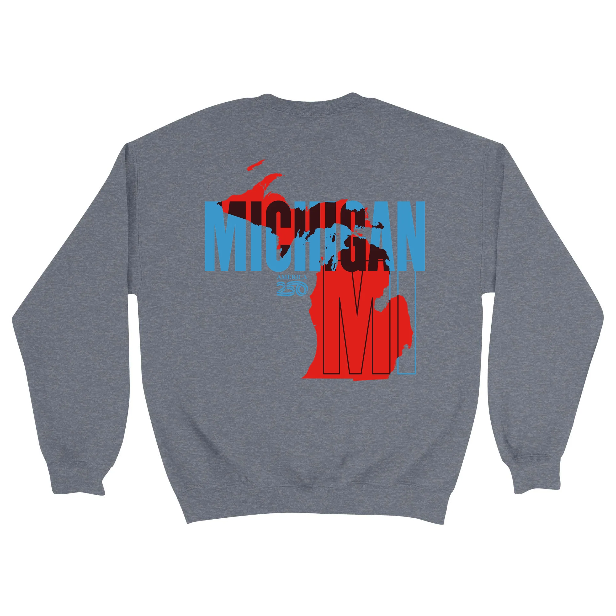 Official America250 Michigan Unisex Crewneck Sweatshirt - Image 3