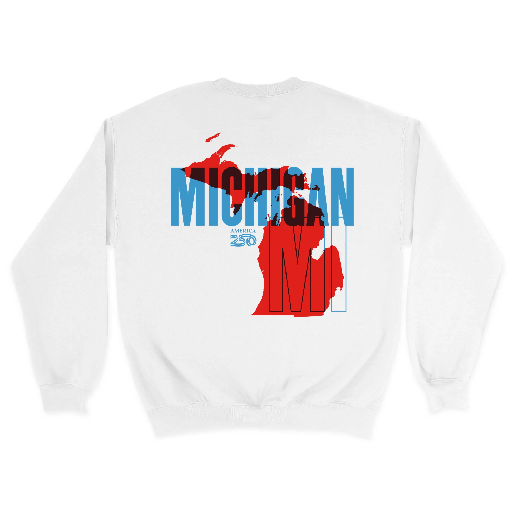 Official America250 Michigan Unisex Crewneck Sweatshirt - Image 7