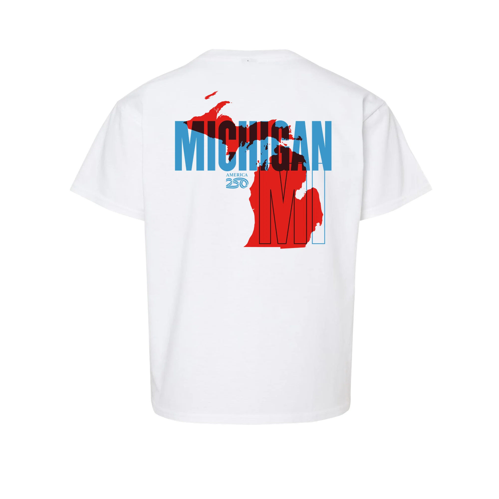 Official America250 Michigan Youth T-Shirt - Image 3