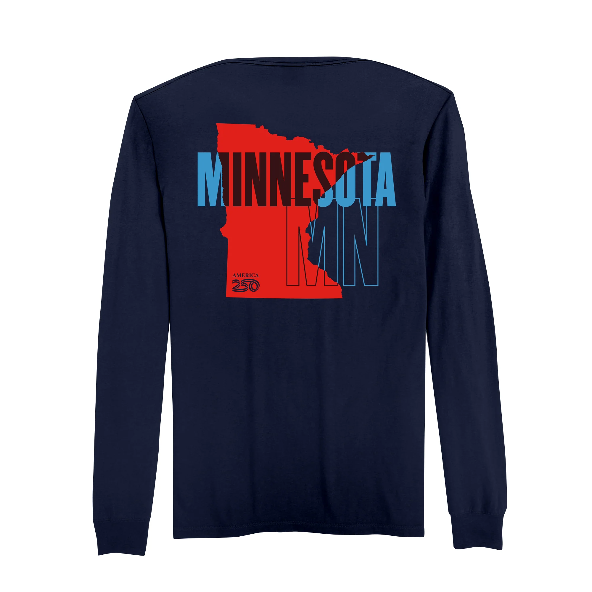 Official America250 Minnesota Men's Long Sleeve T-Shirt