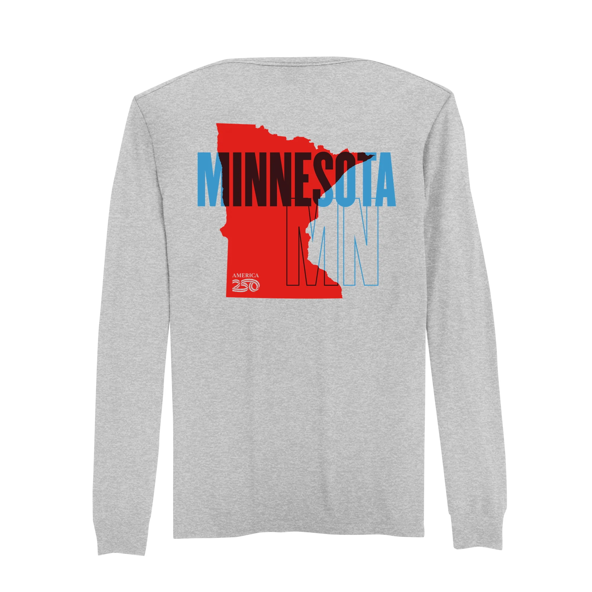 Official America250 Minnesota Men's Long Sleeve T-Shirt - Image 3