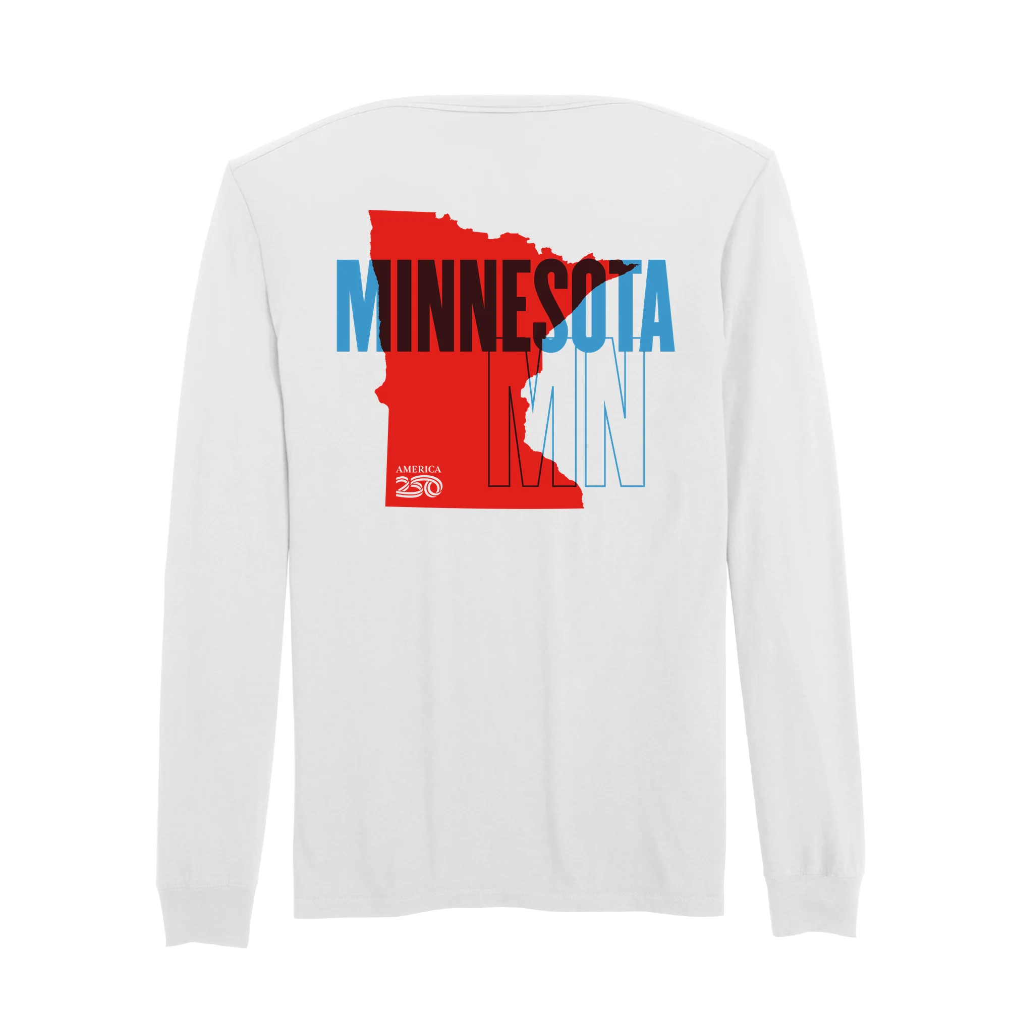 Official America250 Minnesota Men's Long Sleeve T-Shirt - Image 7