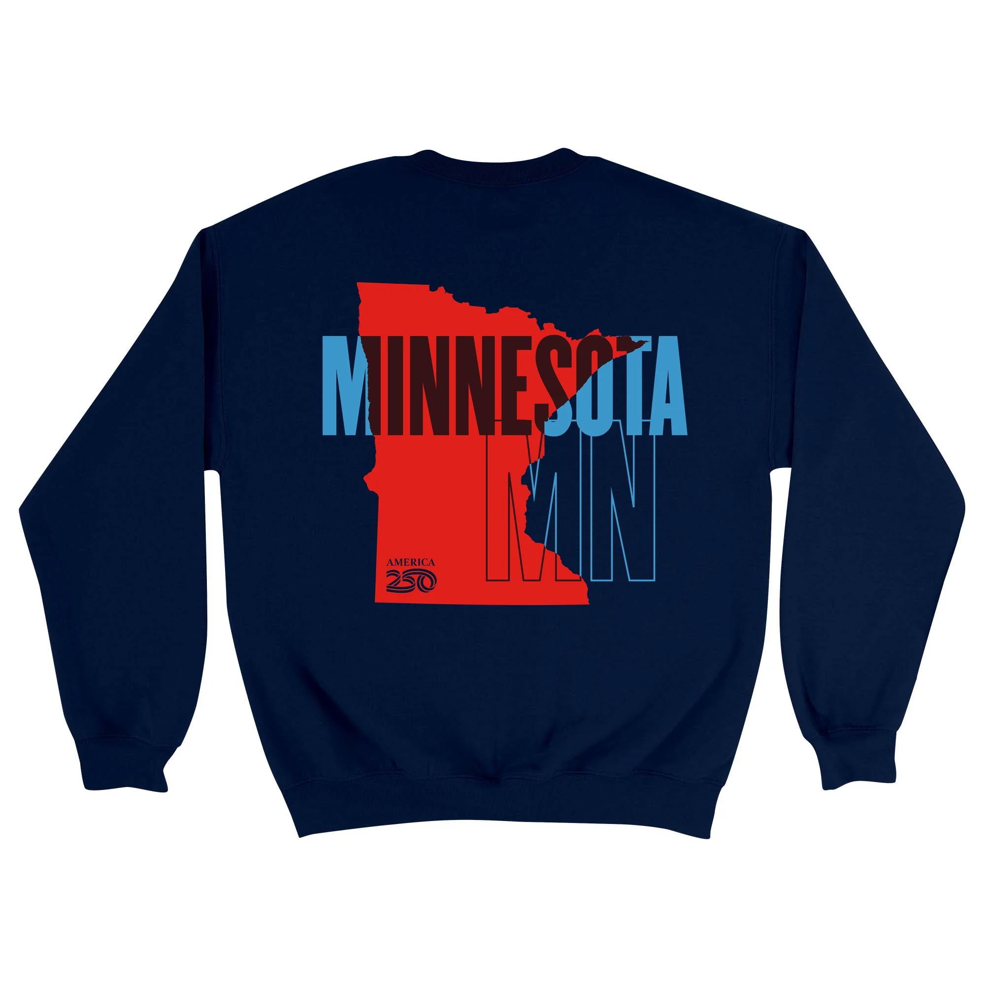Official America250 Minnesota Unisex Crewneck Sweatshirt