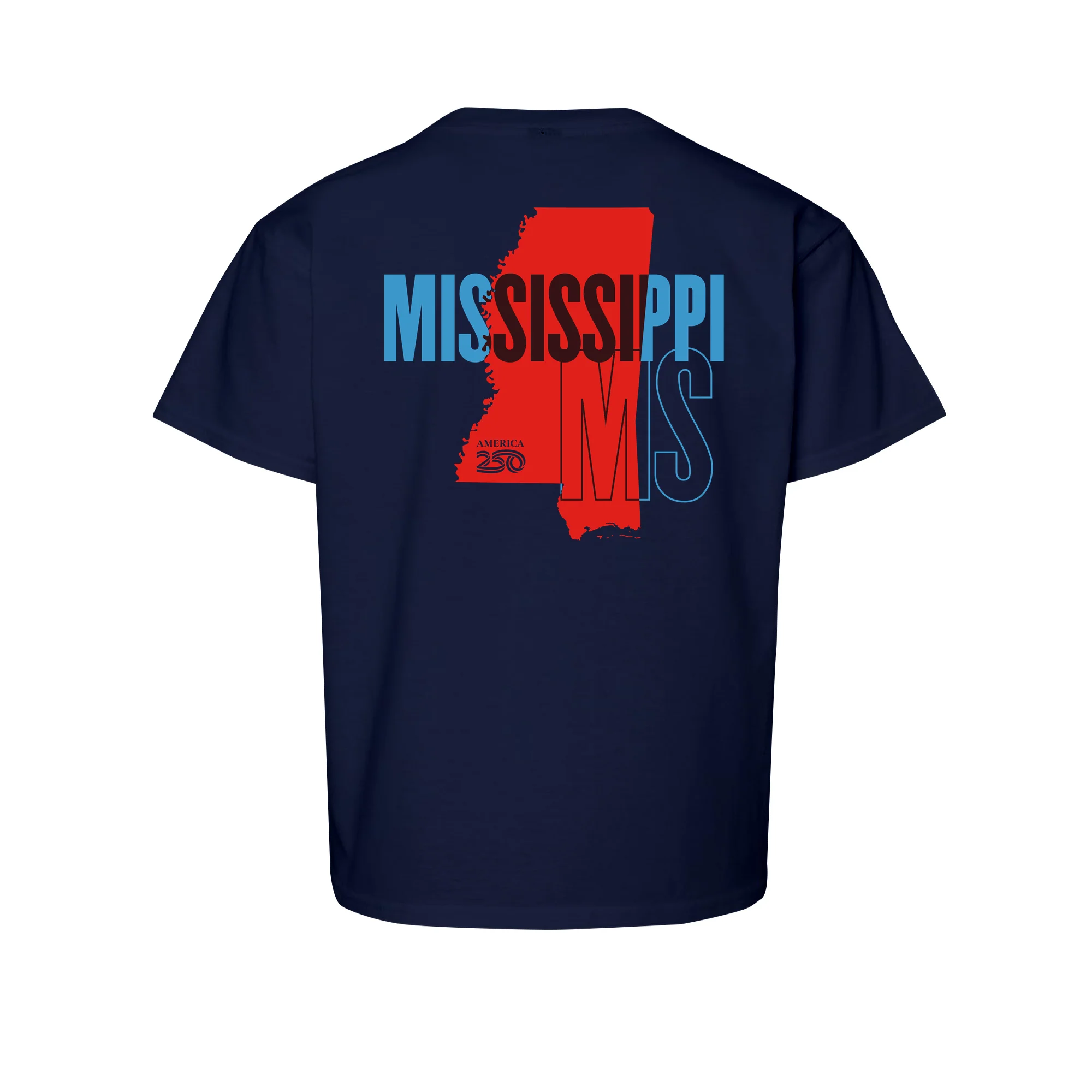 Official America250 Mississippi Youth T-Shirt