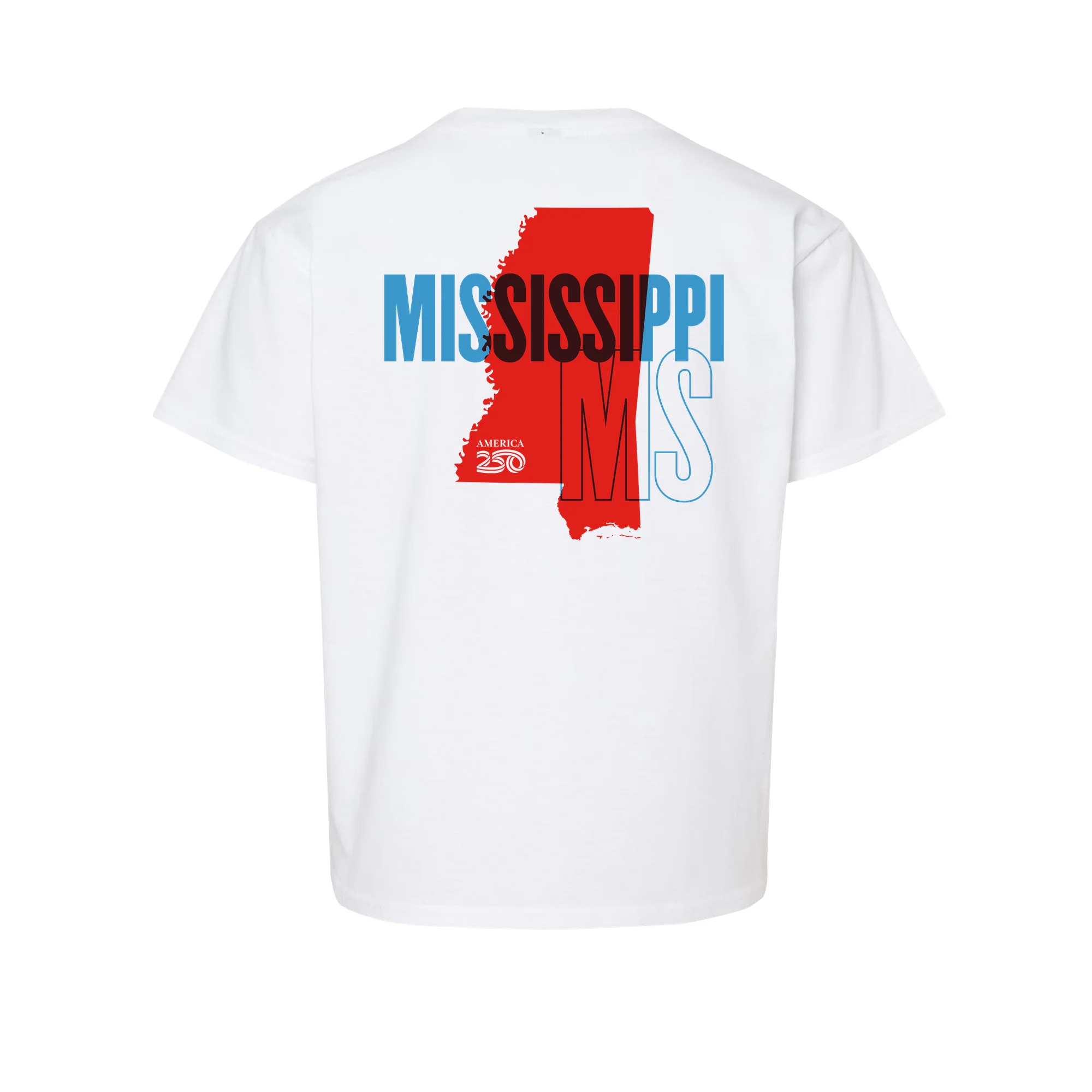 Official America250 Mississippi Youth T-Shirt - Image 3