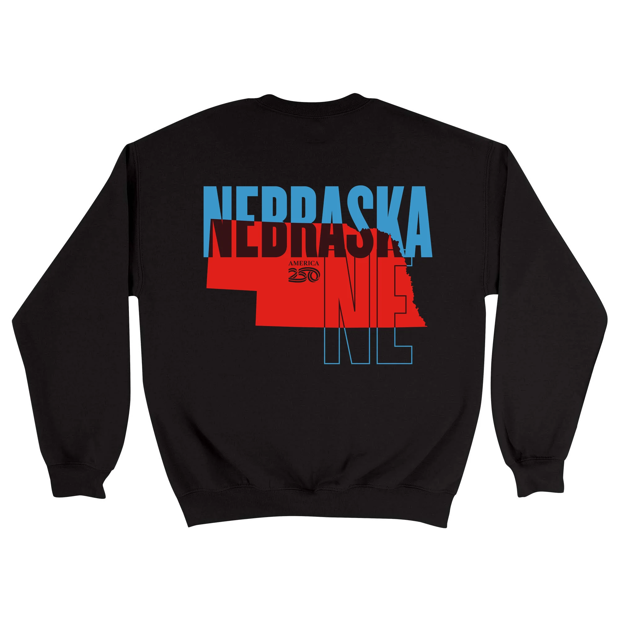 Official America250 Nebraska Unisex Crewneck Sweatshirt - Image 5