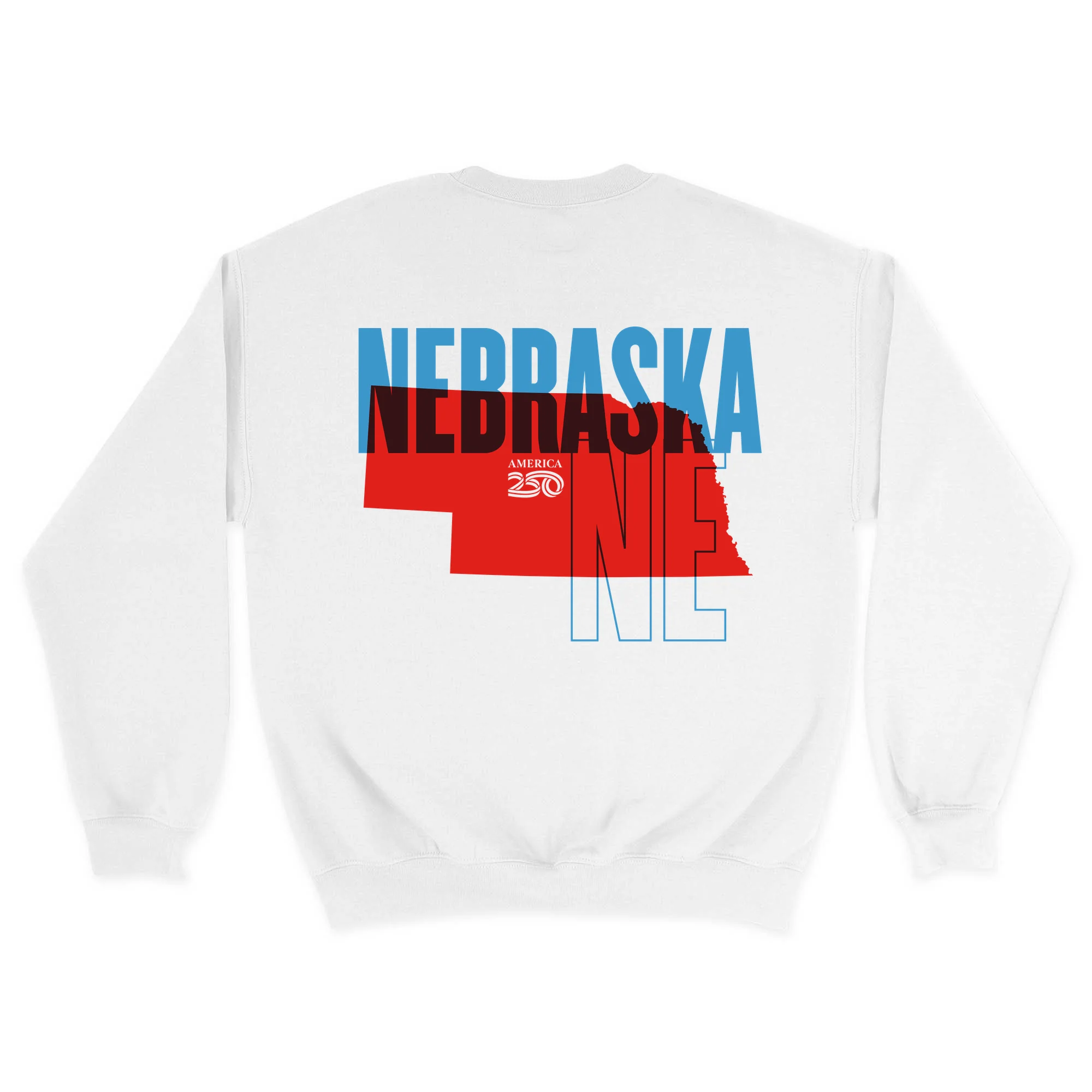 Official America250 Nebraska Unisex Crewneck Sweatshirt - Image 7