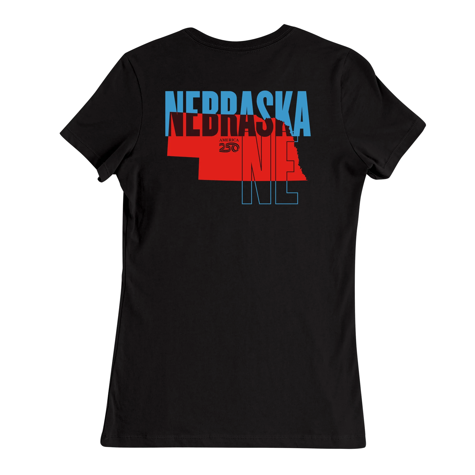 Official America250 Nebraska Women's T-Shirt - Image 3