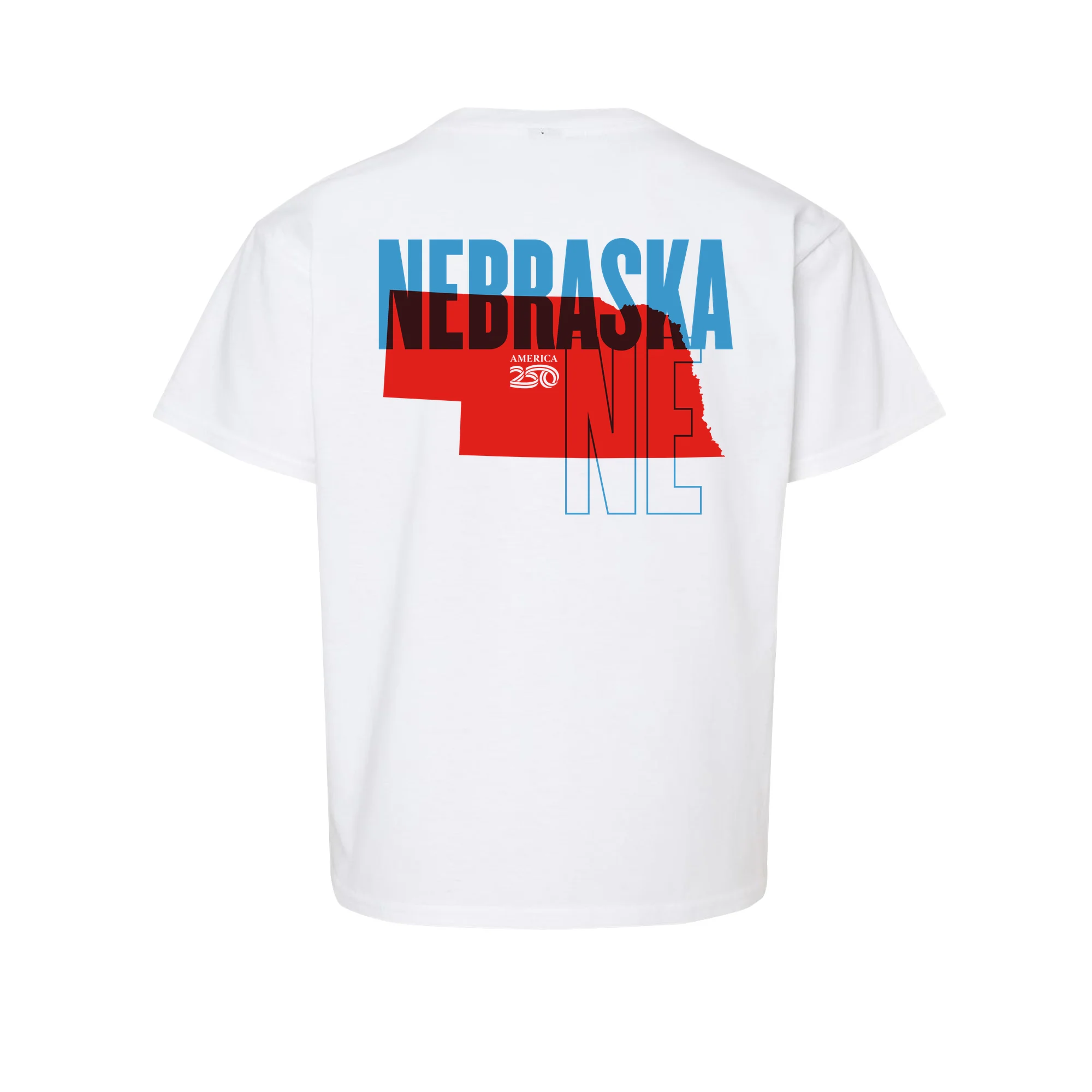 Official America250 Nebraska Youth T-Shirt - Image 3