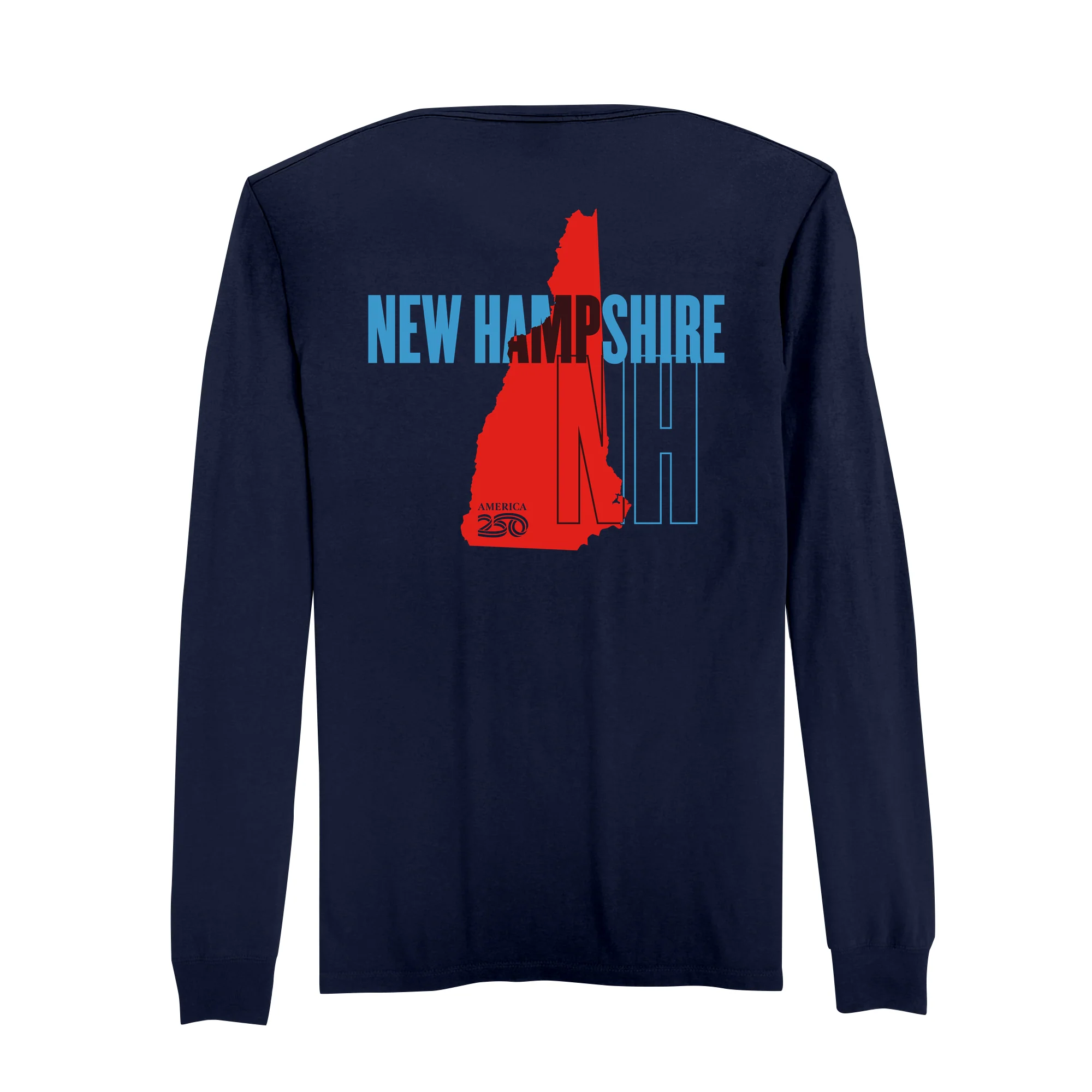 Official America250 New Hampshire Men's Long Sleeve T-Shirt