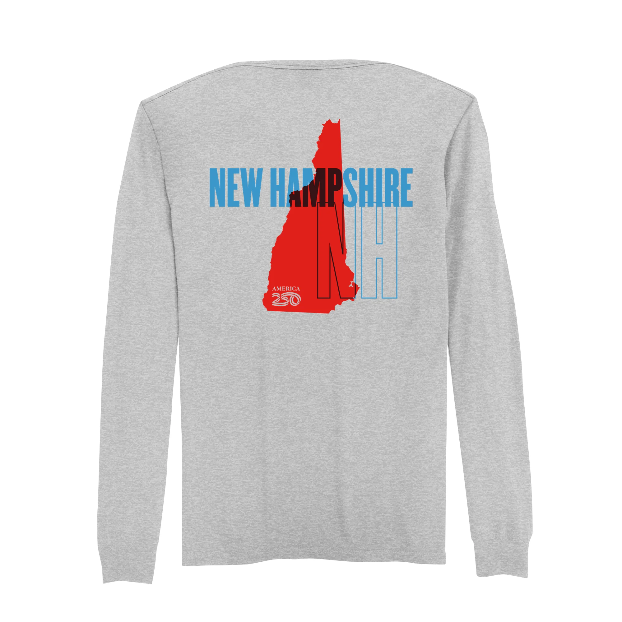 Official America250 New Hampshire Men's Long Sleeve T-Shirt - Image 3