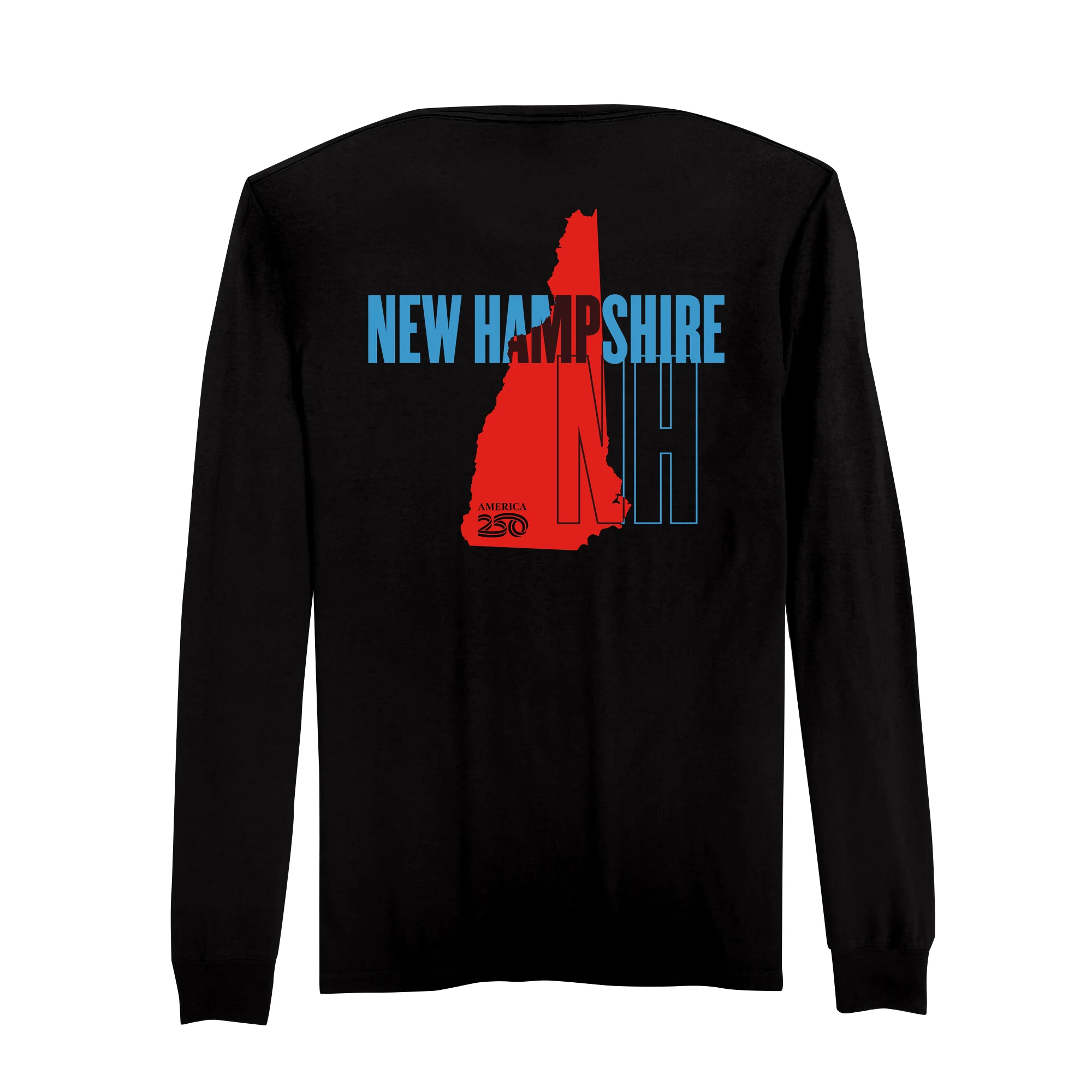 Official America250 New Hampshire Men's Long Sleeve T-Shirt - Image 5