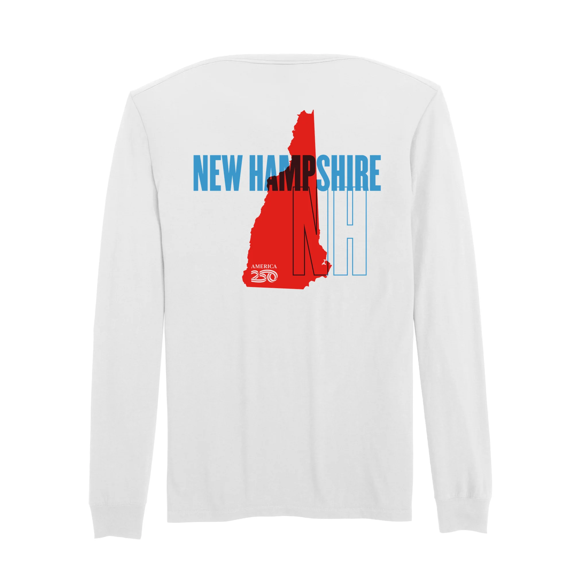 Official America250 New Hampshire Men's Long Sleeve T-Shirt - Image 7