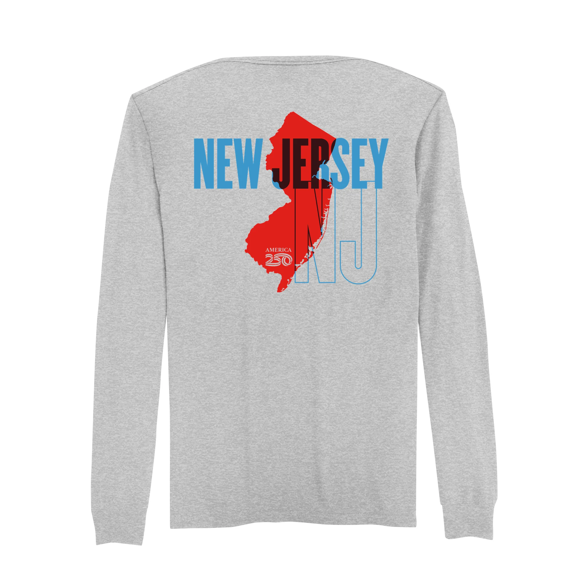 Official America250 New Jersey Men's Long Sleeve T-Shirt - Image 3