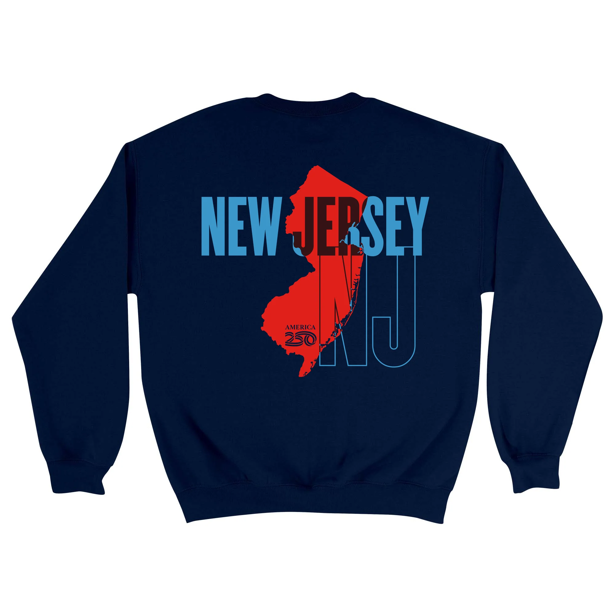 Official America250 New Jersey Unisex Crewneck Sweatshirt