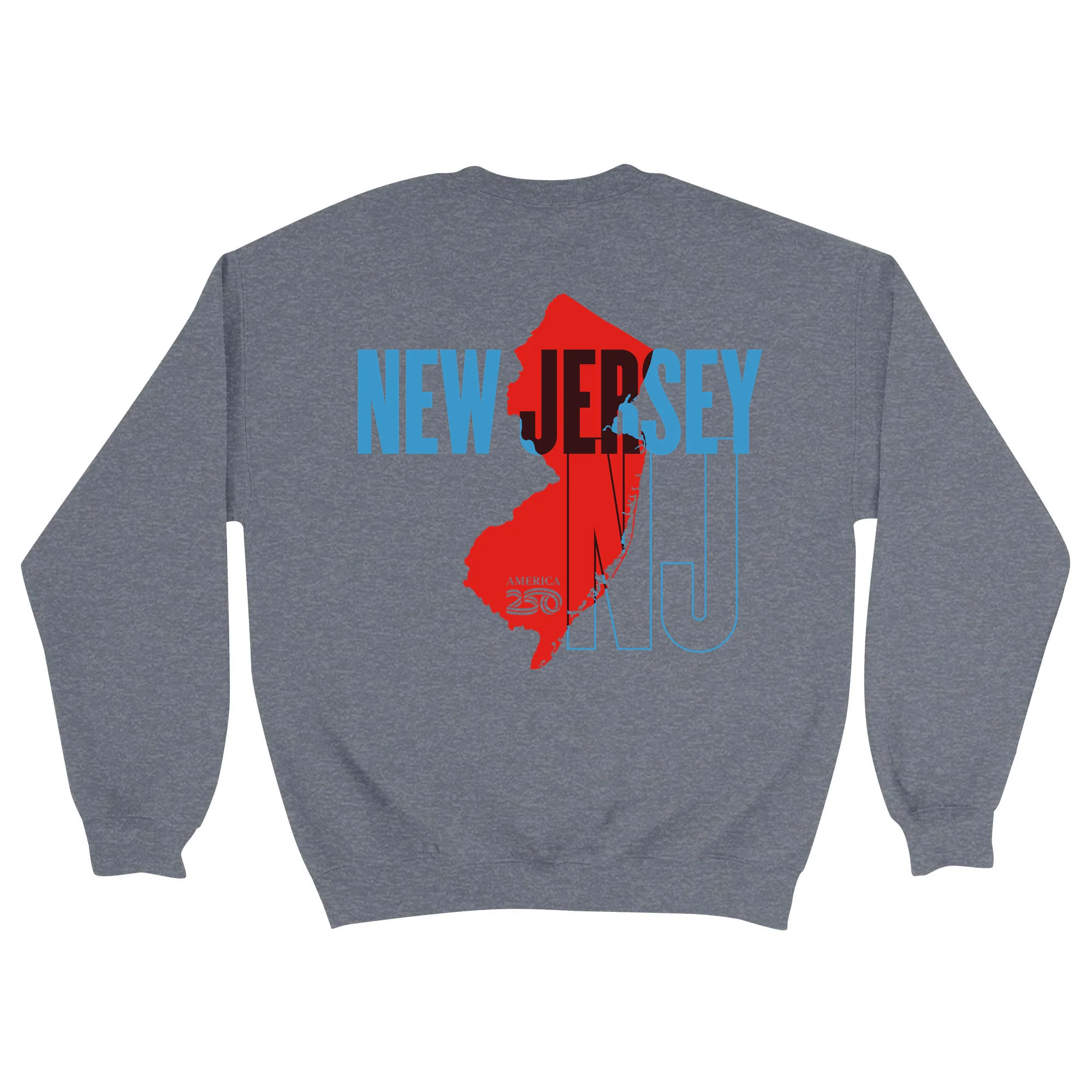 Official America250 New Jersey Unisex Crewneck Sweatshirt - Image 3