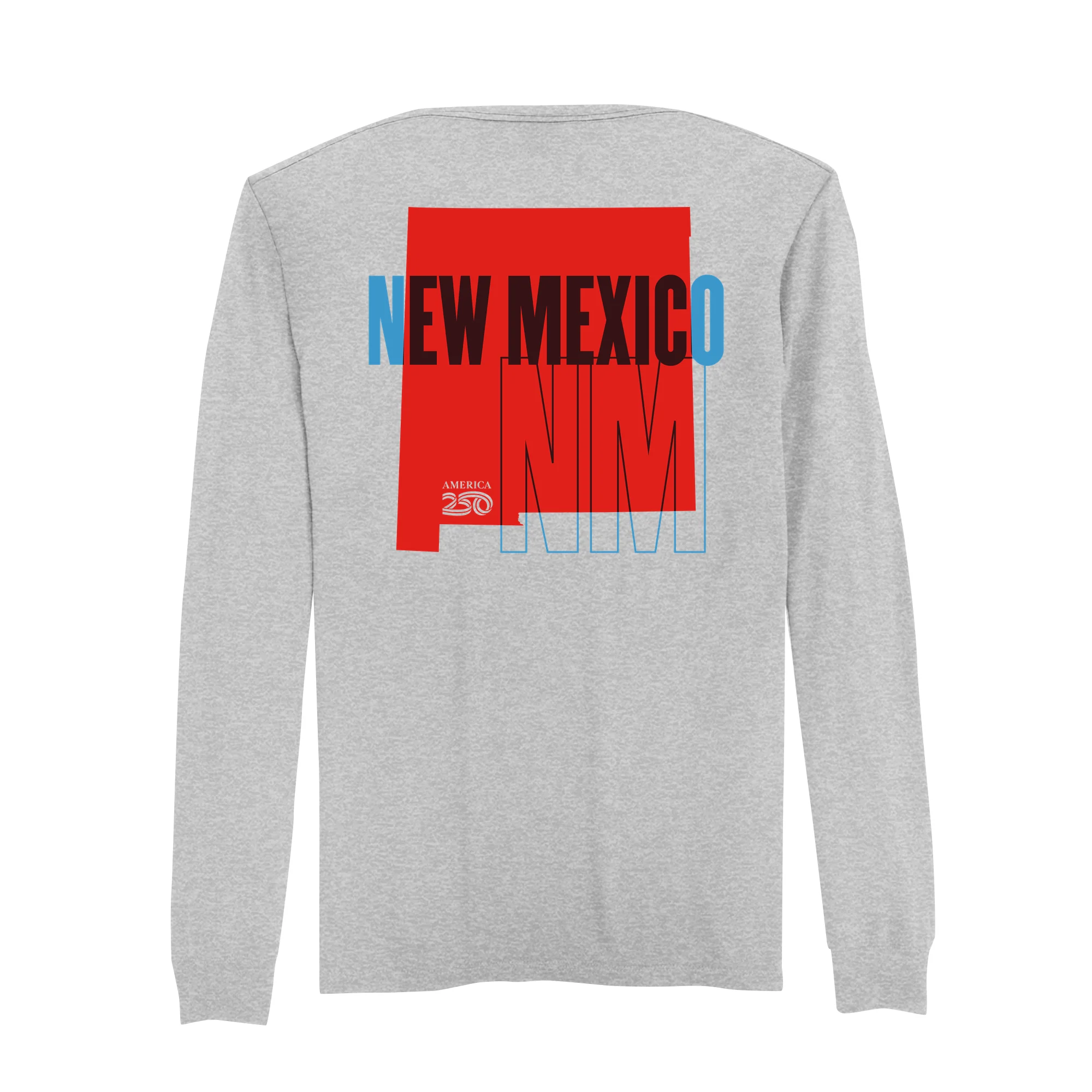 Official America250 New Mexico Men's Long Sleeve T-Shirt - Image 3
