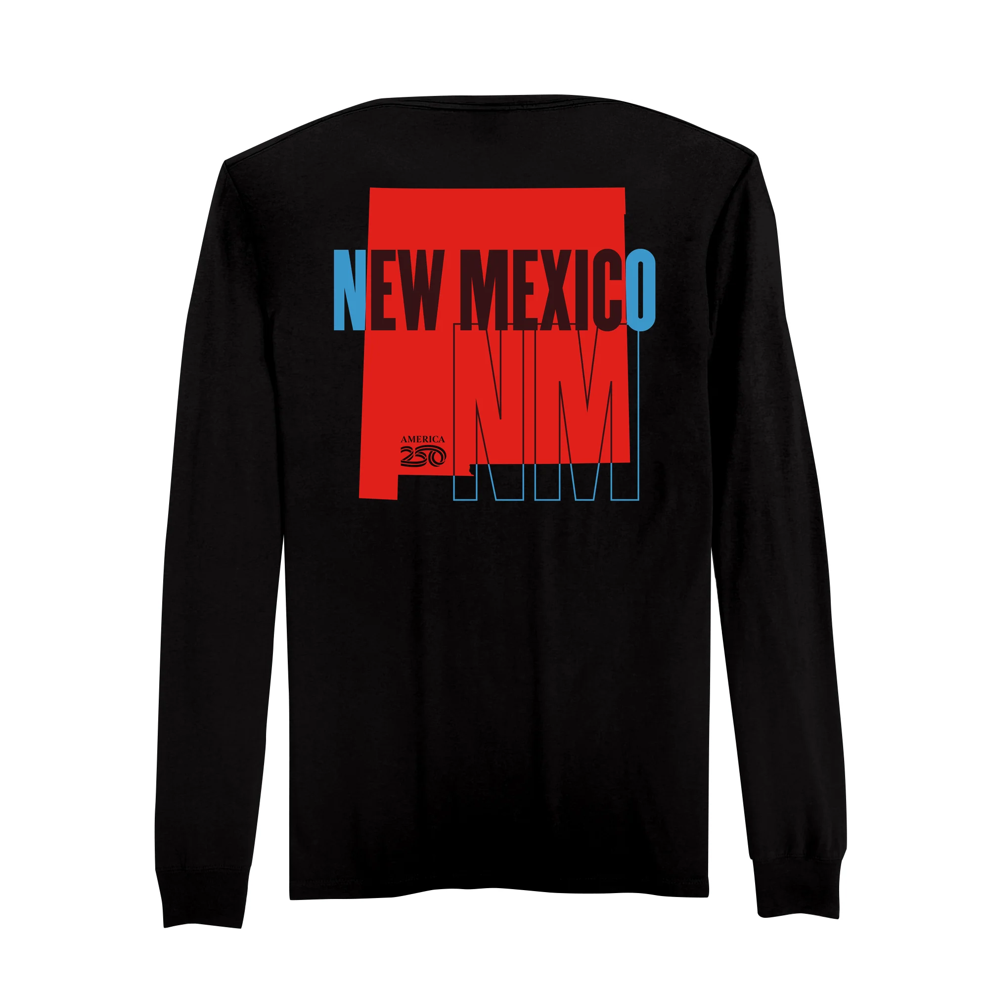 Official America250 New Mexico Men's Long Sleeve T-Shirt - Image 5
