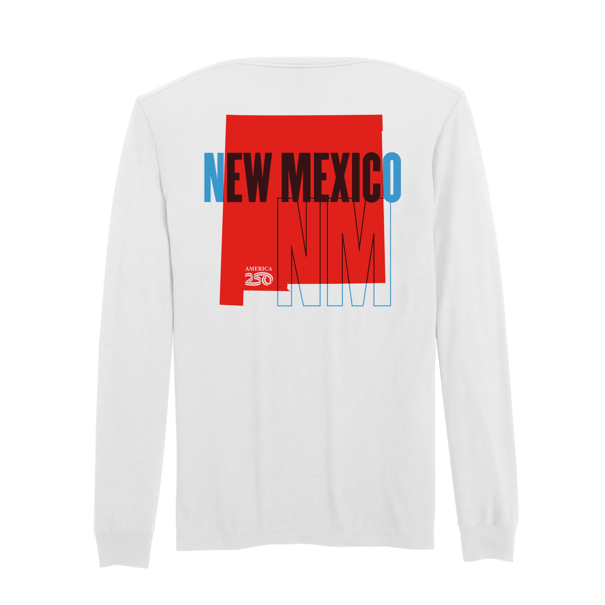 Official America250 New Mexico Men's Long Sleeve T-Shirt - Image 7