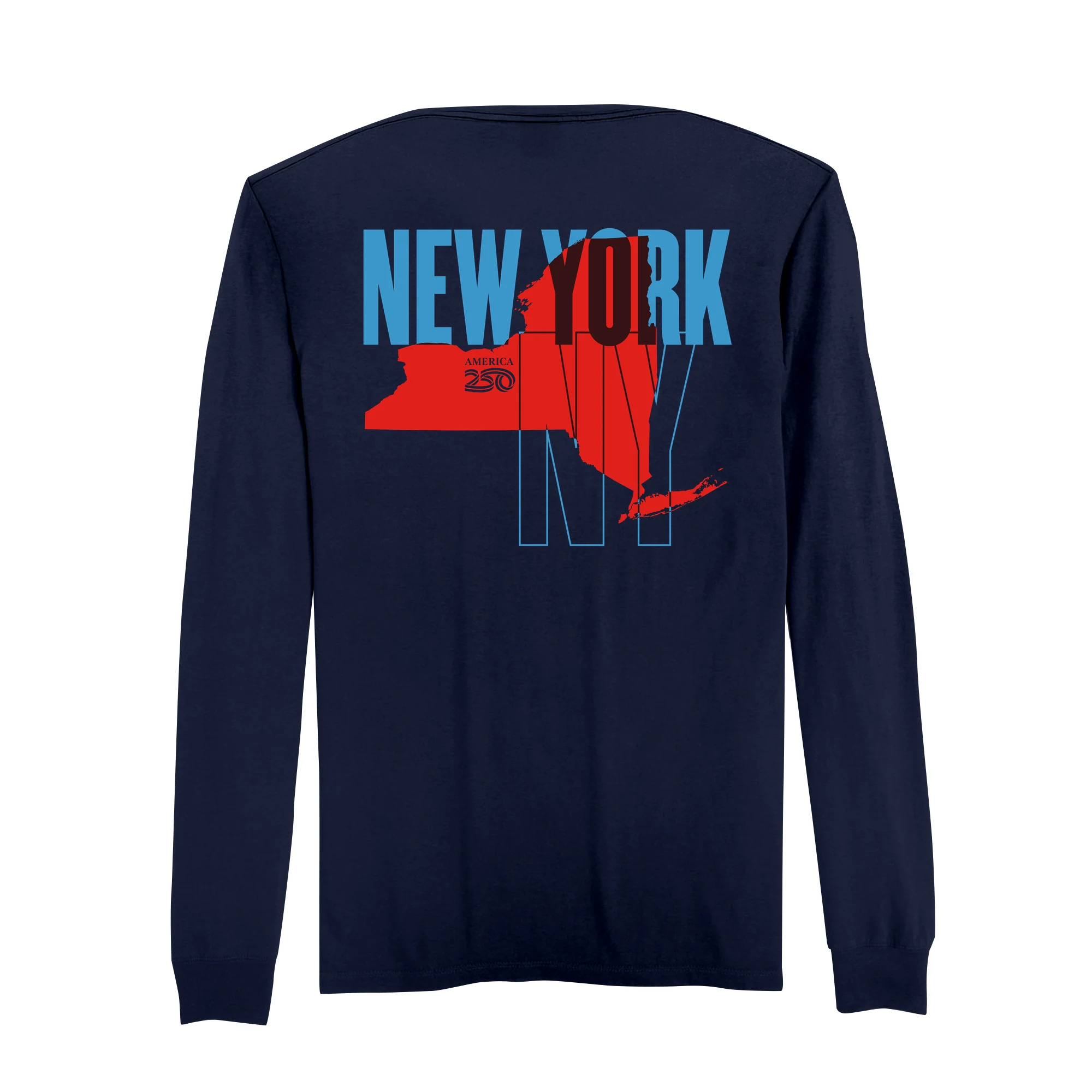 Official America250 New York Men's Long Sleeve T-Shirt