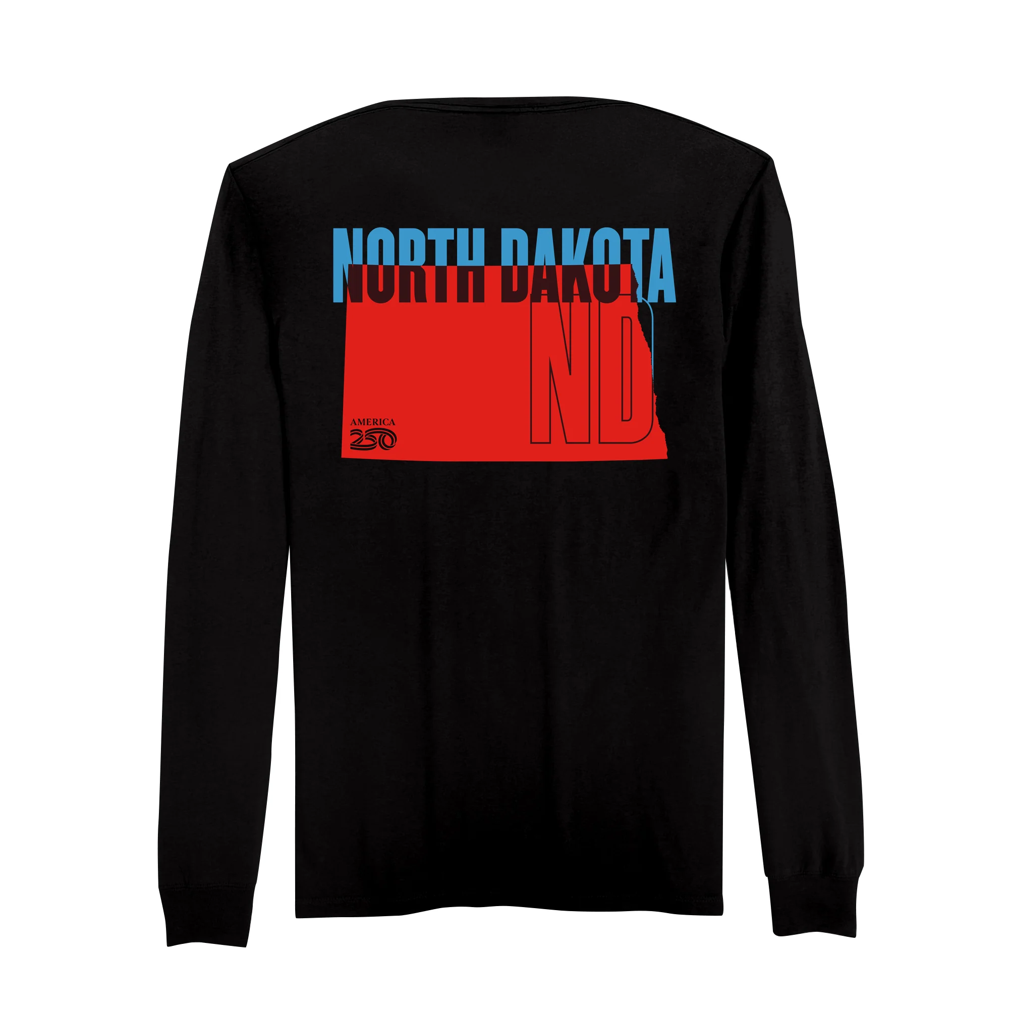 Official America250 North Dakota Men's Long Sleeve T-Shirt - Image 5