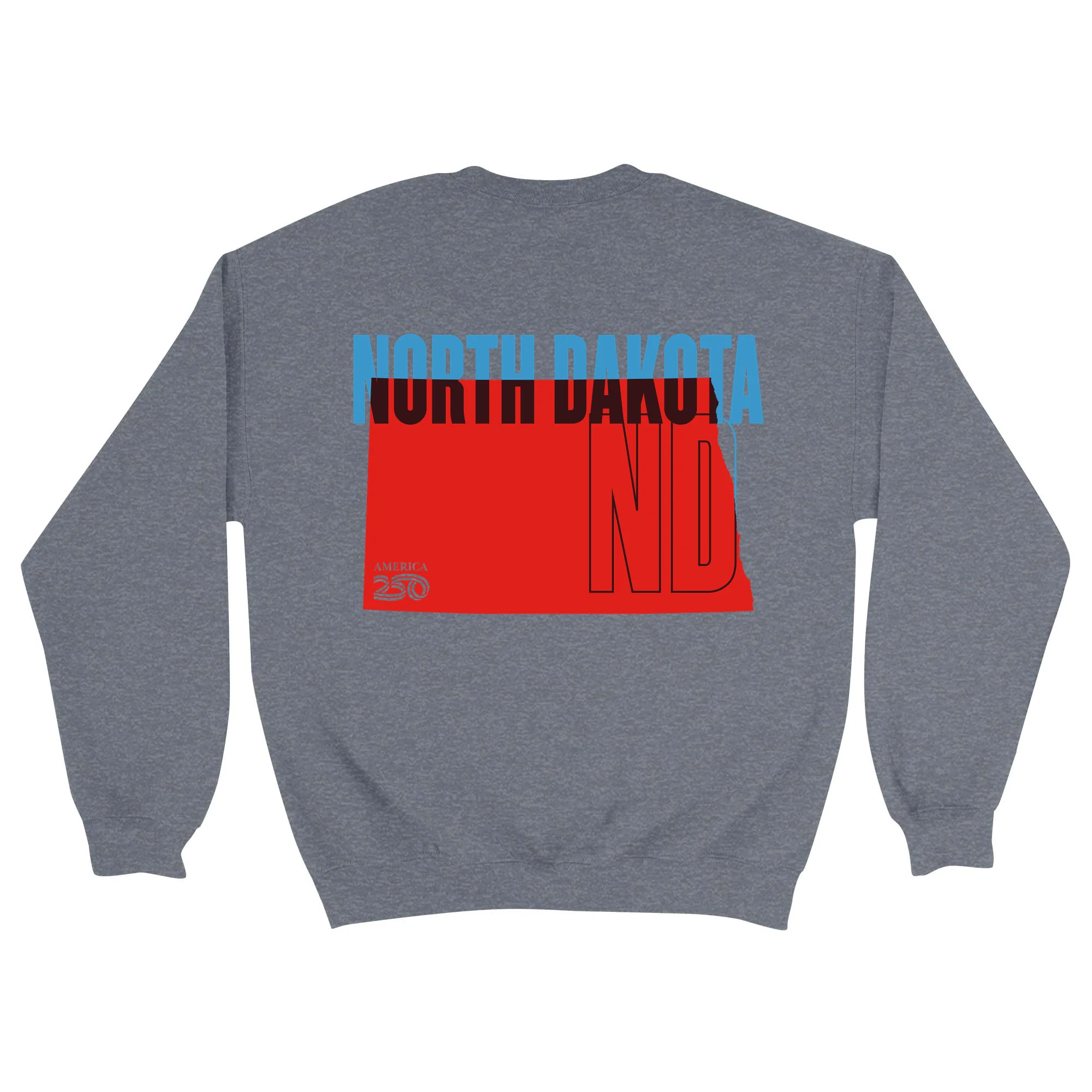 Official America250 North Dakota Unisex Crewneck Sweatshirt - Image 3