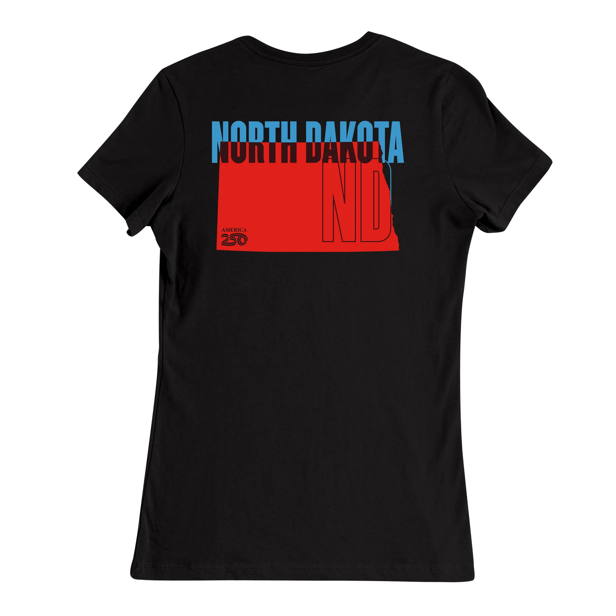 Official America250 North Dakota Women's T-Shirt - Image 3