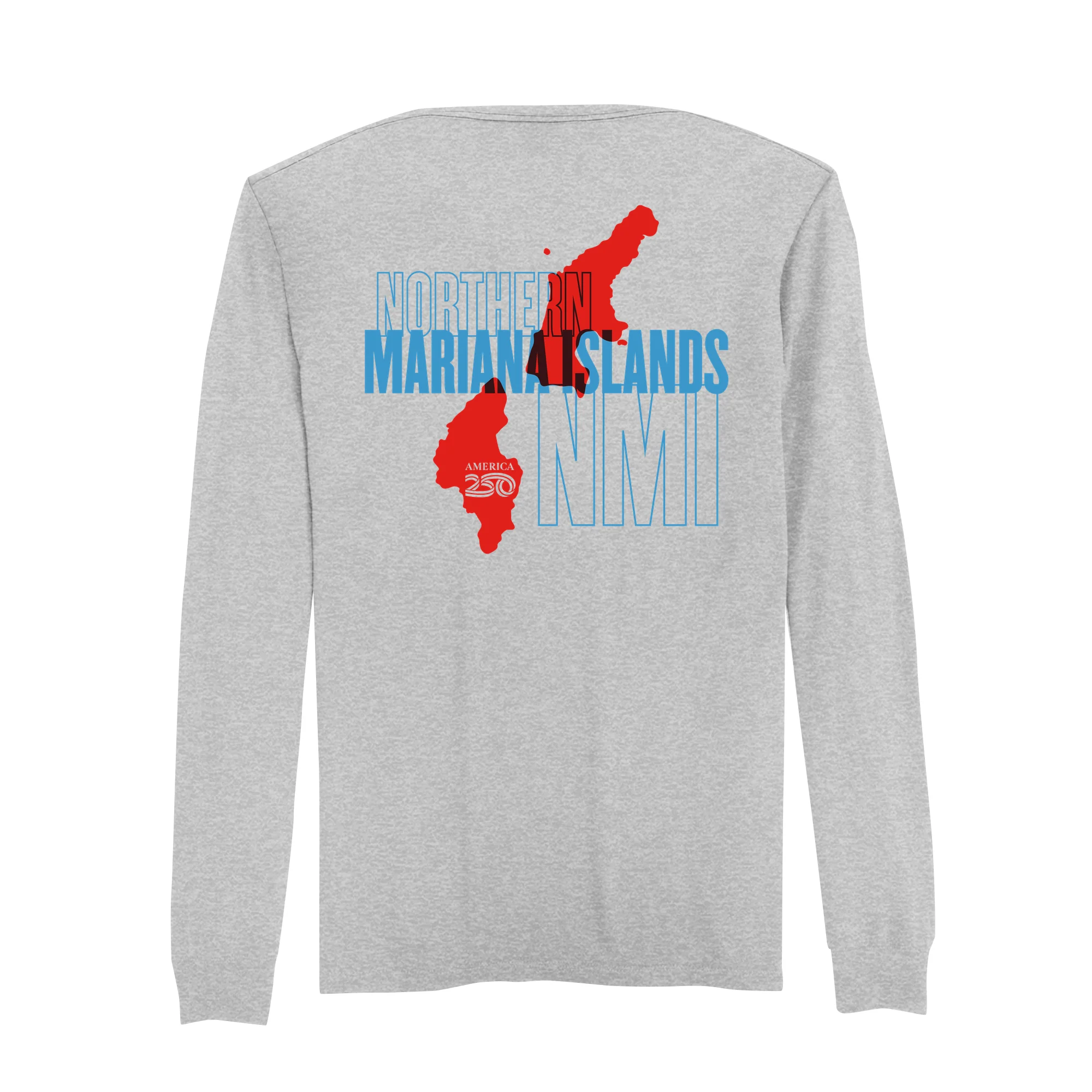 Official America250 Northern Mariana Islands Men's Long Sleeve T-Shirt - Image 3